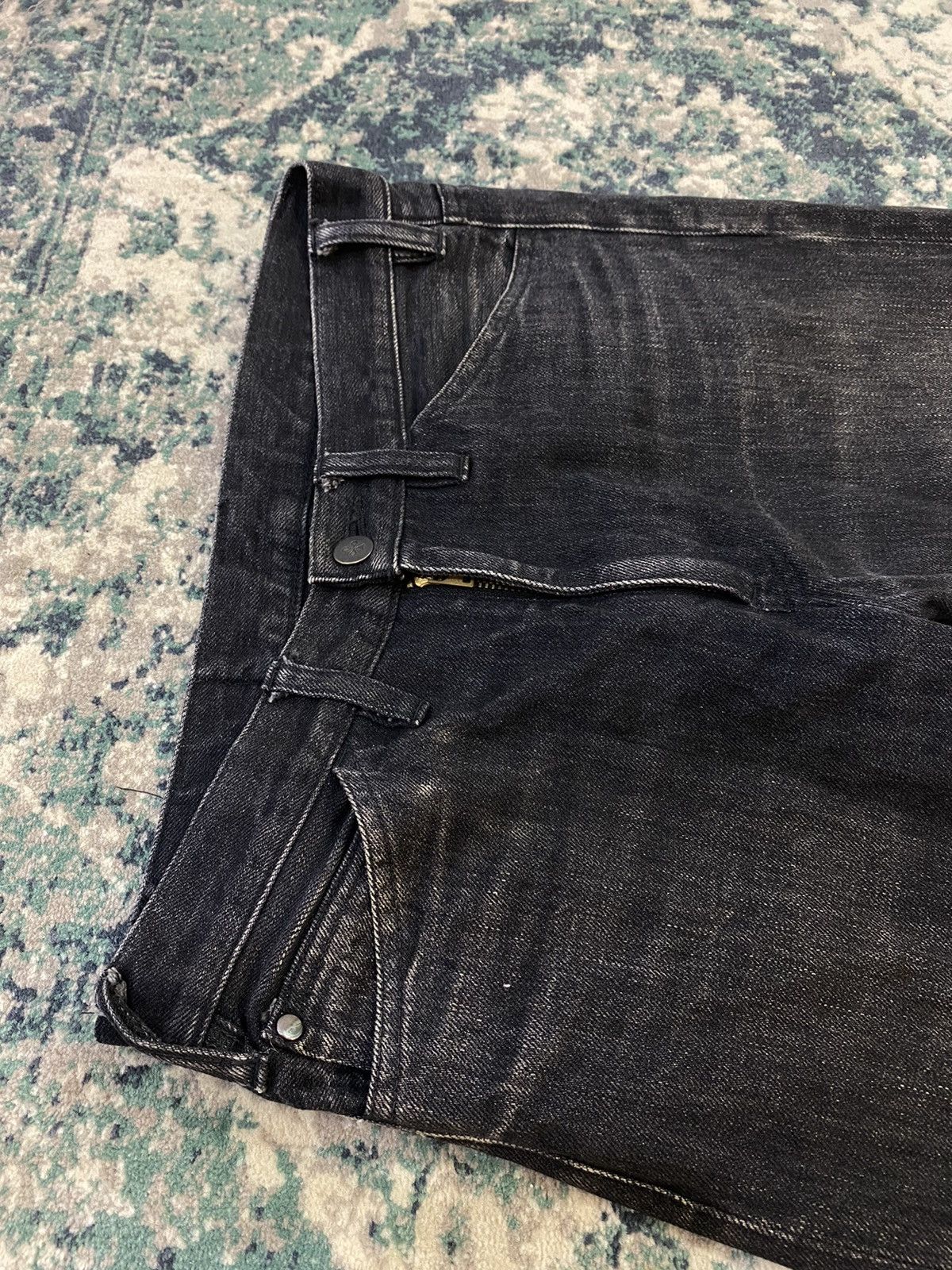 Lemaire Black Leather Lining Pocket Jeans - 5