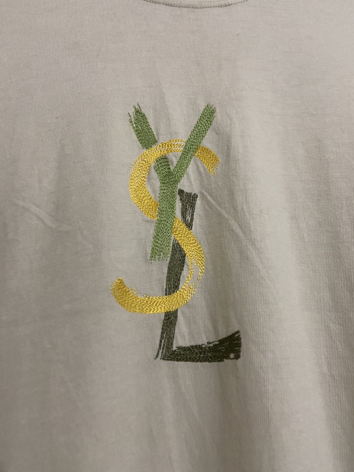 YSL TEE MULTICOLOR EMBROIDERY - 4