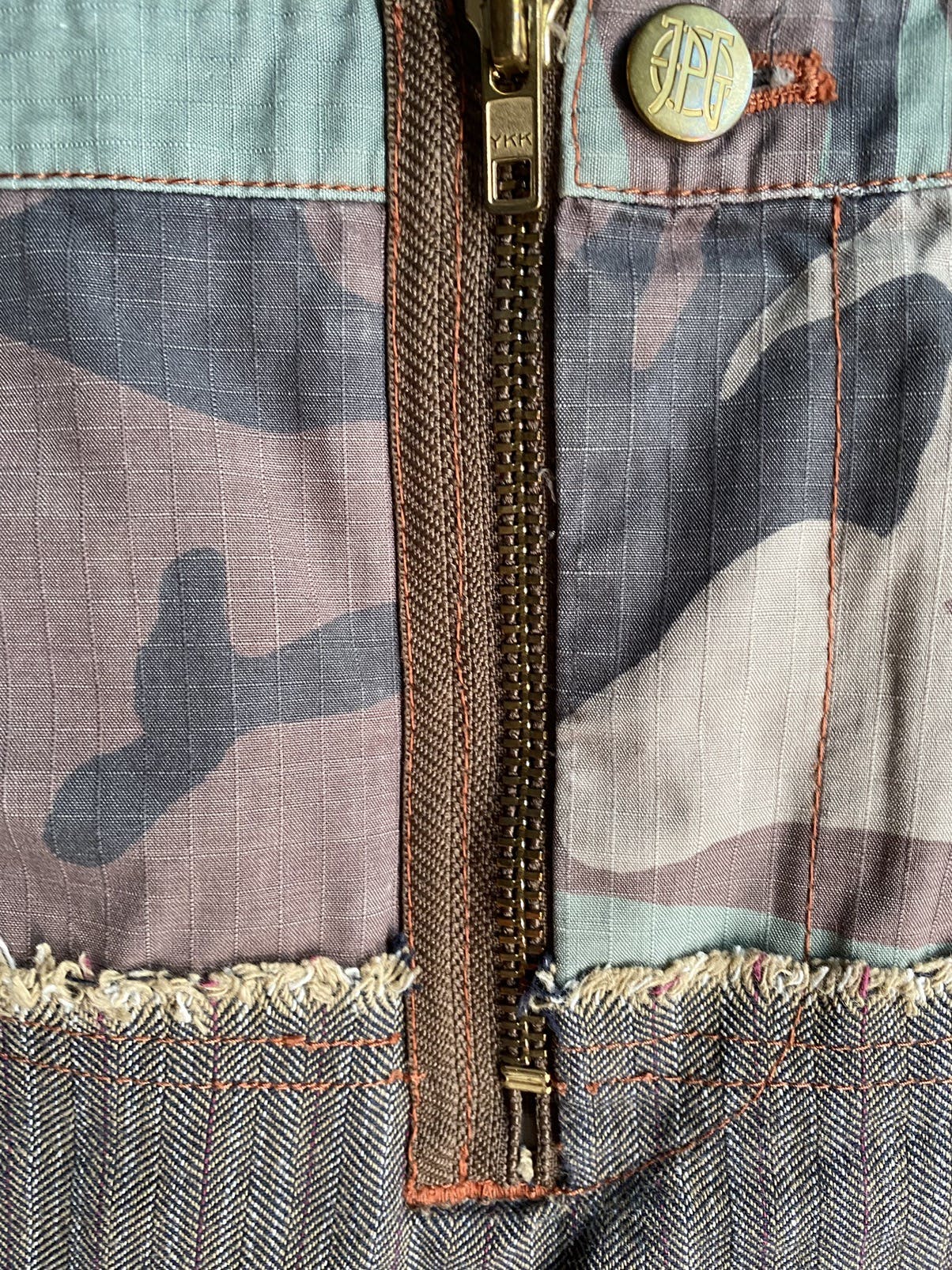 JPG Cut And Sew Camo herringbone Skirt - 4