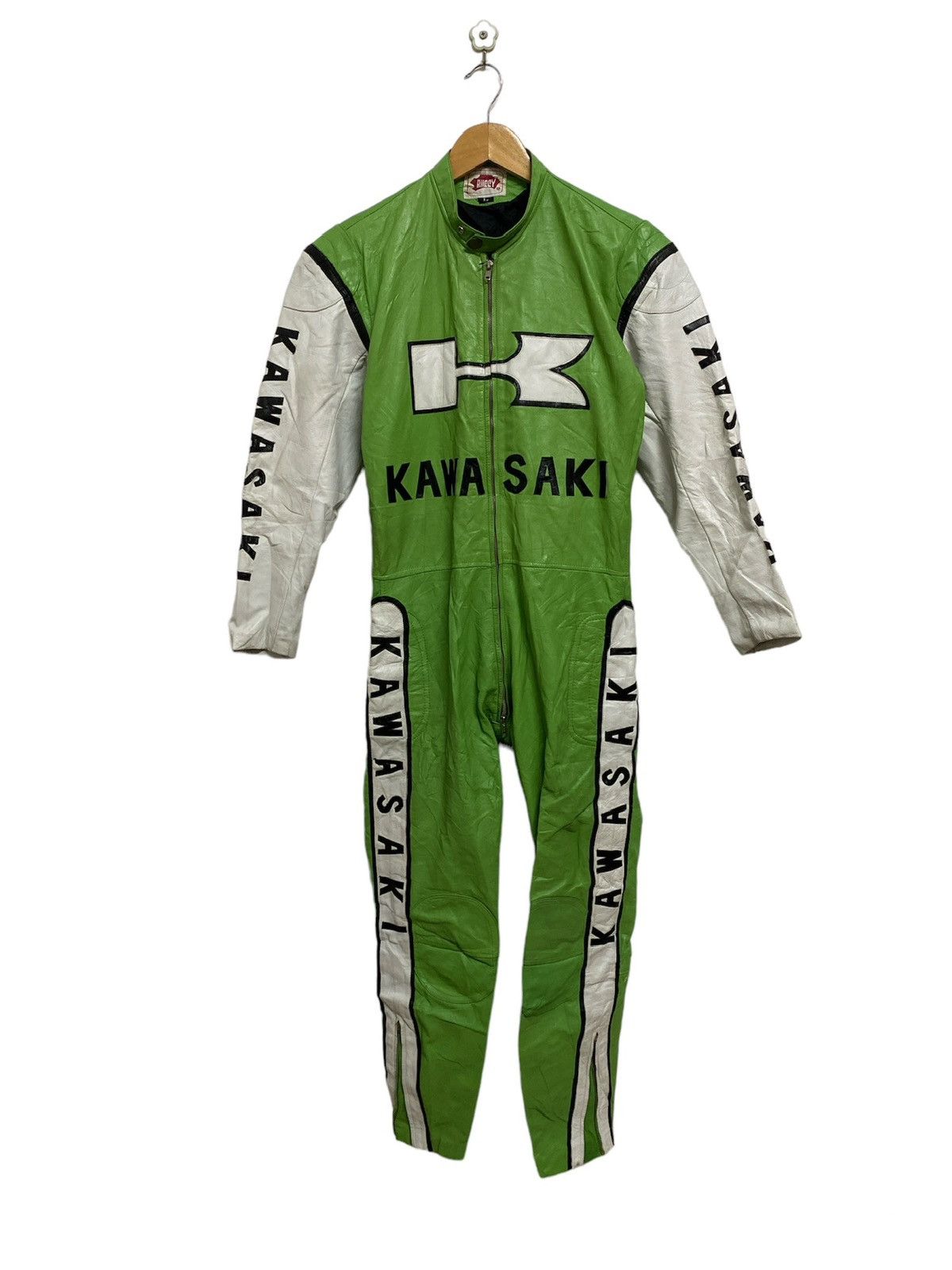 Sports Specialties - KAWASAKI Leather Racing Suit Overall - 1