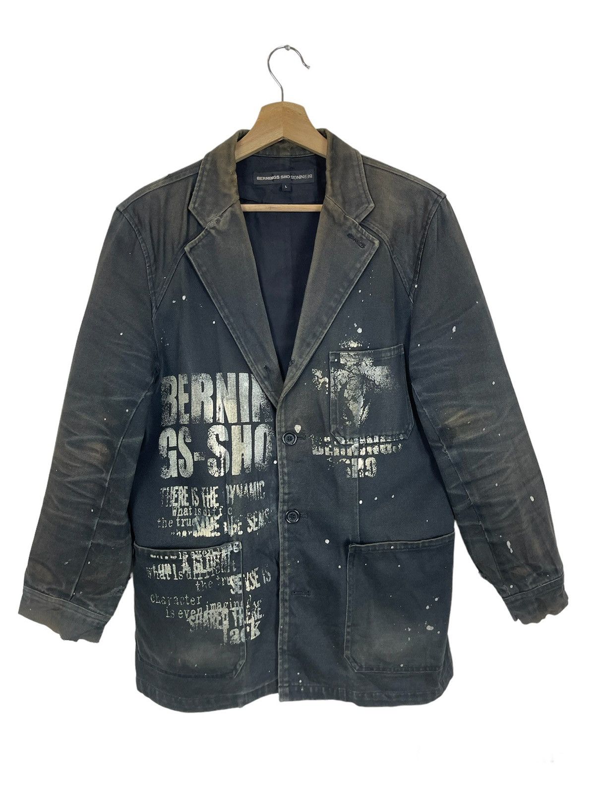 Japanese Brand - VINTAGE BERNING SHO INSPIRED PUNK DESIGN JACKET - 1