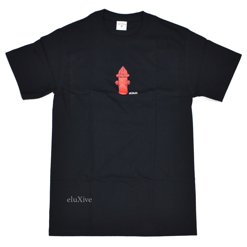 Noah Fire Hydrant Logo Black T-Shirt DS - 1