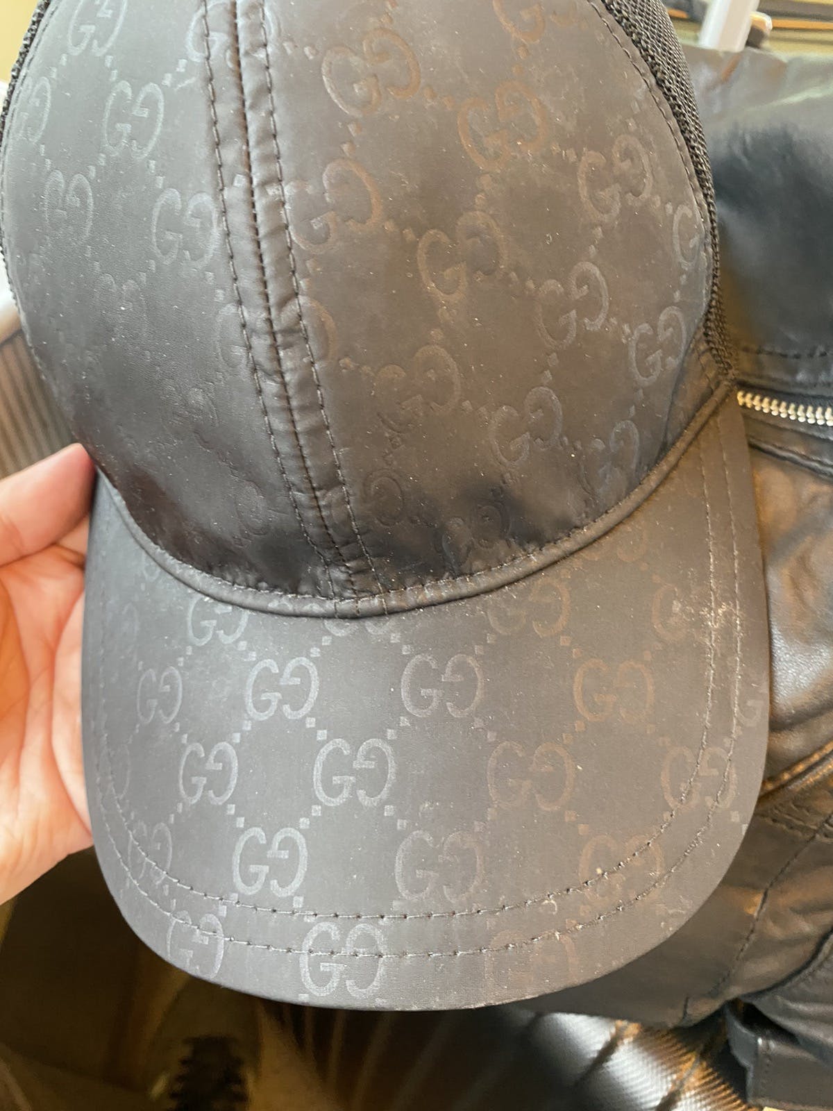 Authentic Gucci GG Monogram Supreme Snapback Hat - 13