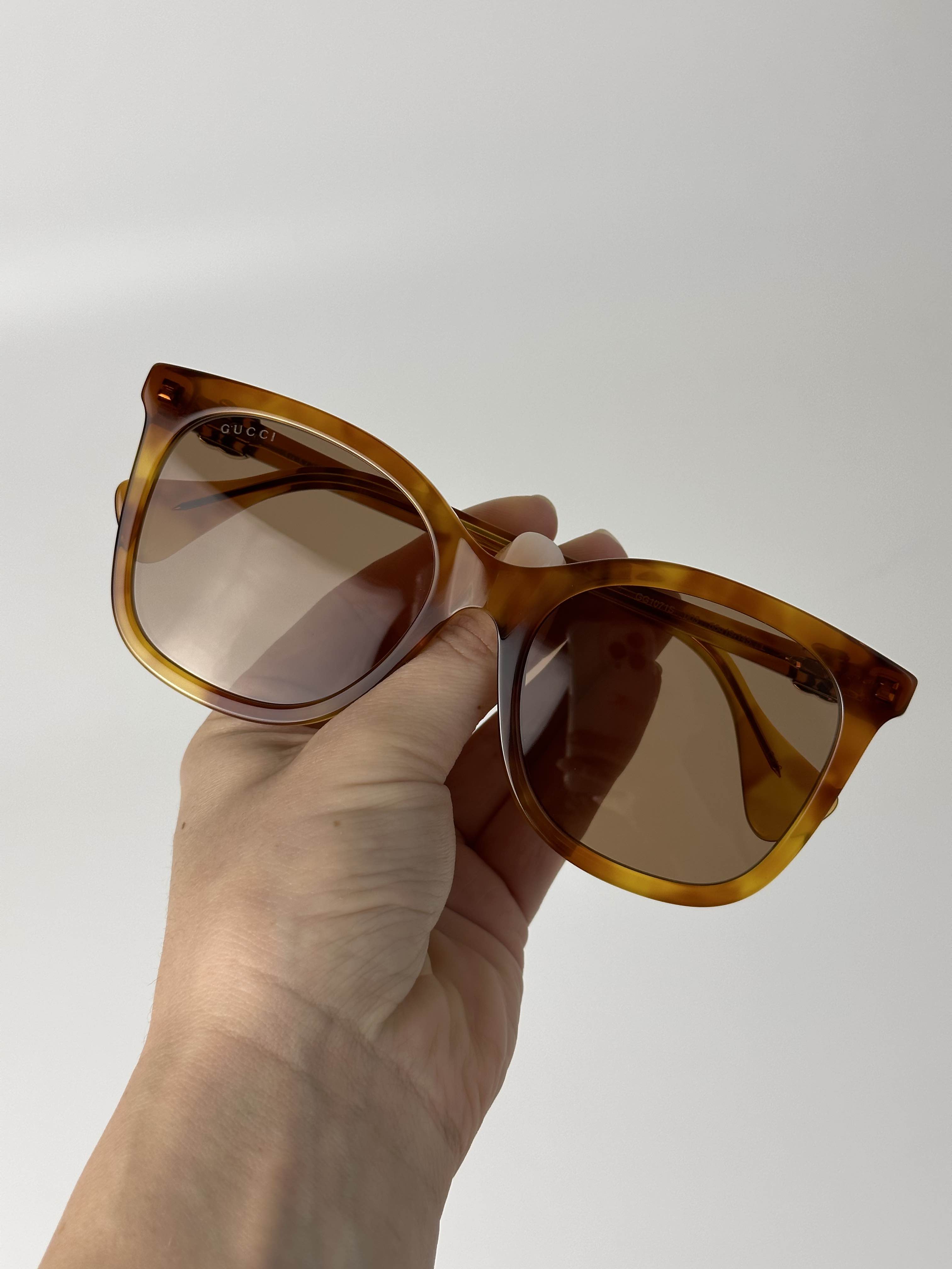 BRAND NEW GUCCI GG1071S 003 Havana/Brown Women Sunglasses - 5