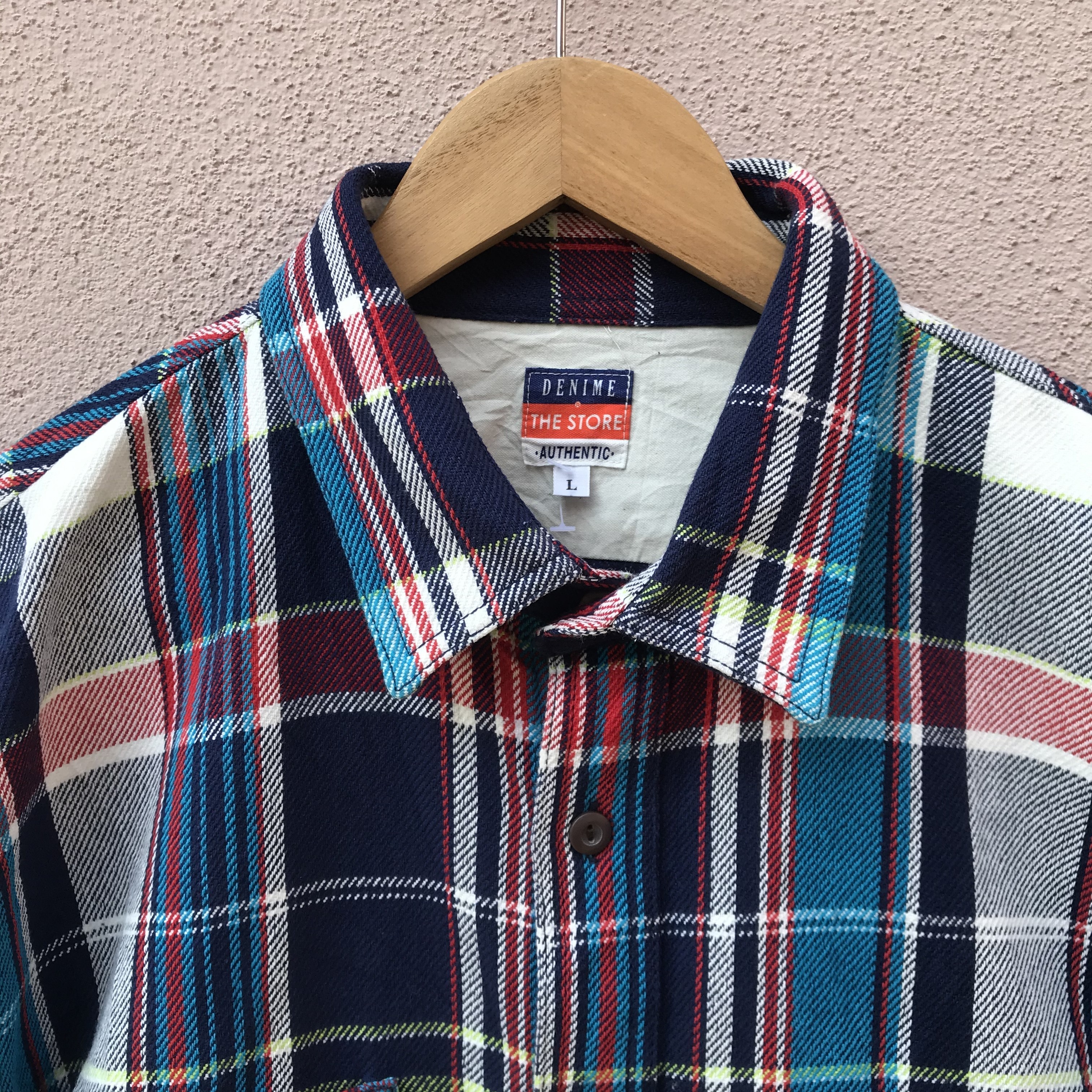 Denime - Japanese brand Denime Checkered buttom up Large - 6