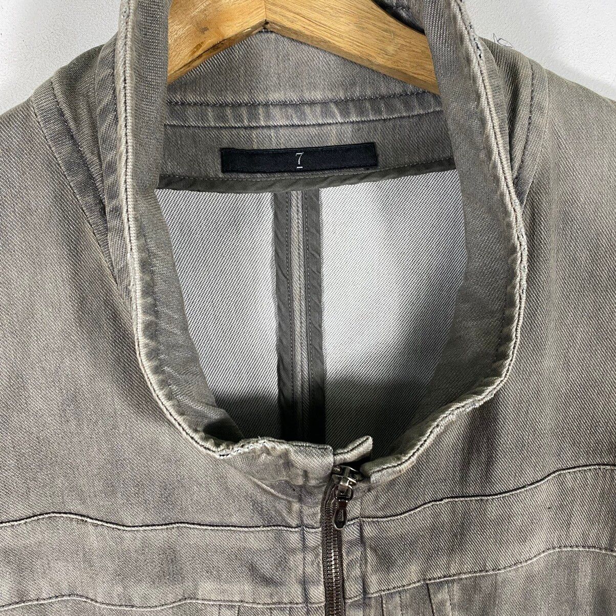 Julius Ss11 Knit Denim Jacket Size 1 (s) Grey Colour - 13