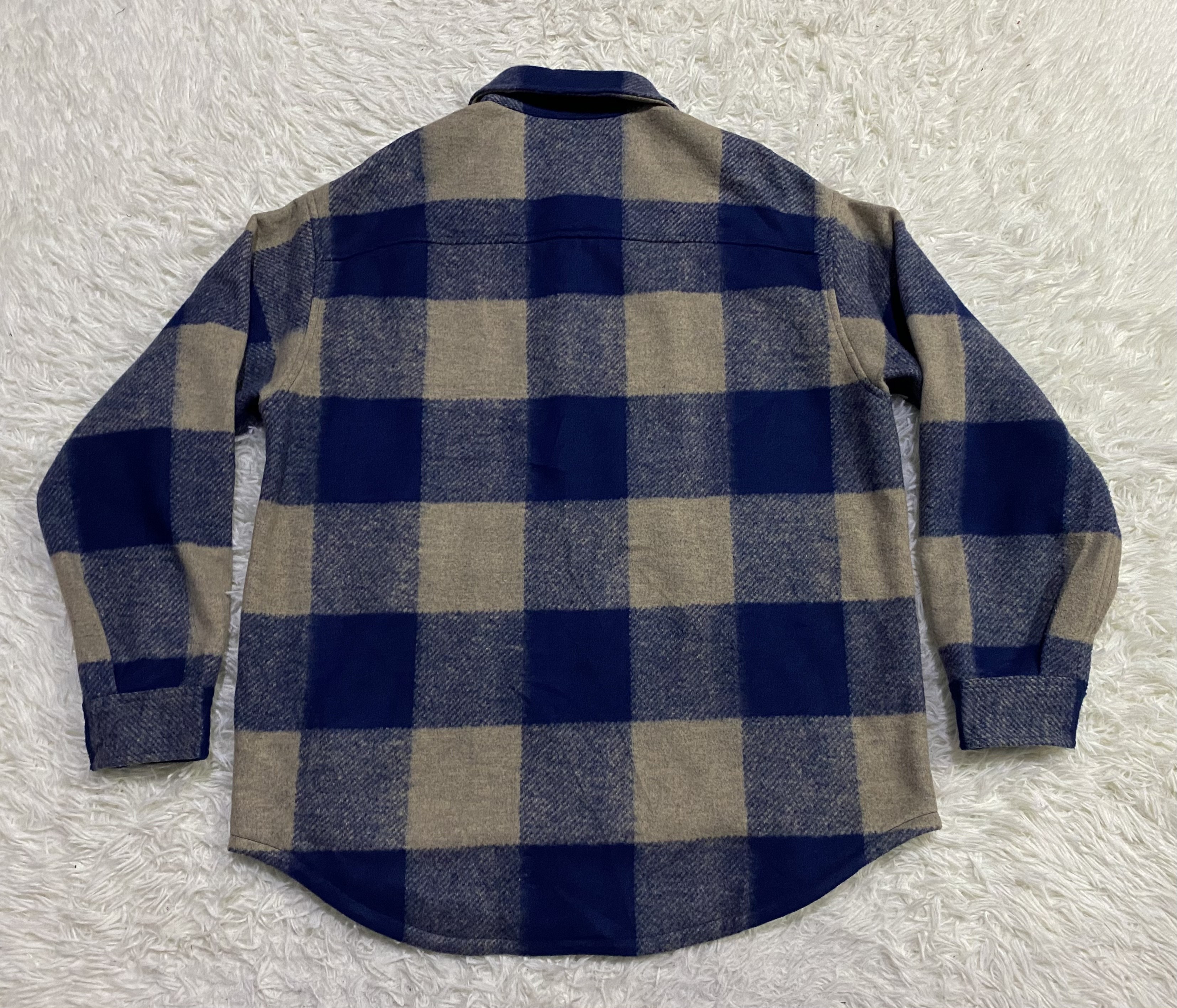 Flannel - Uniqlo Polyester Rayon Button Up Checked Flannel - 8