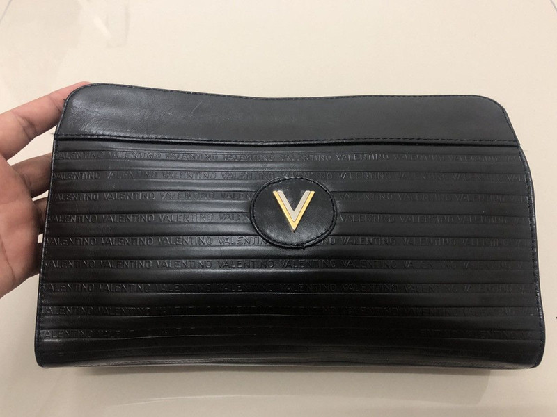 Rare Vintage VALENTINO Embossed Clutch Bag - 1