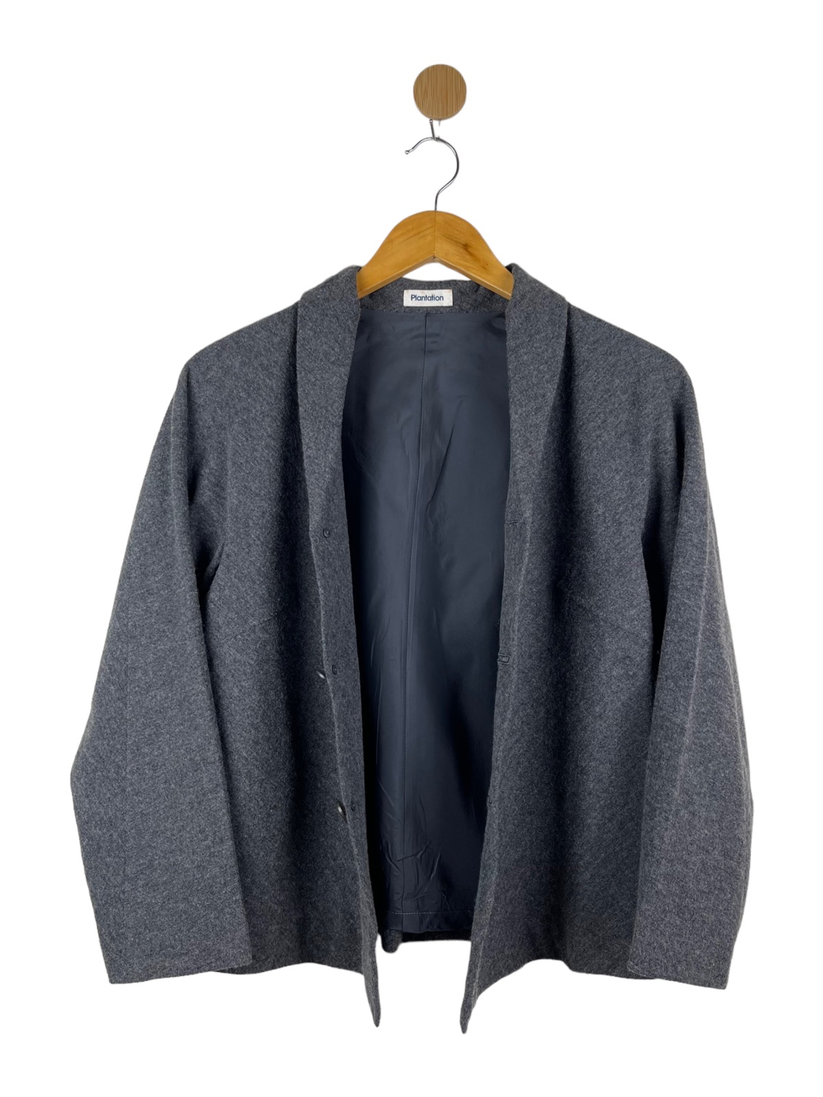 Issey Miyake Pre-Owned shawl lapel cardigan - Blue