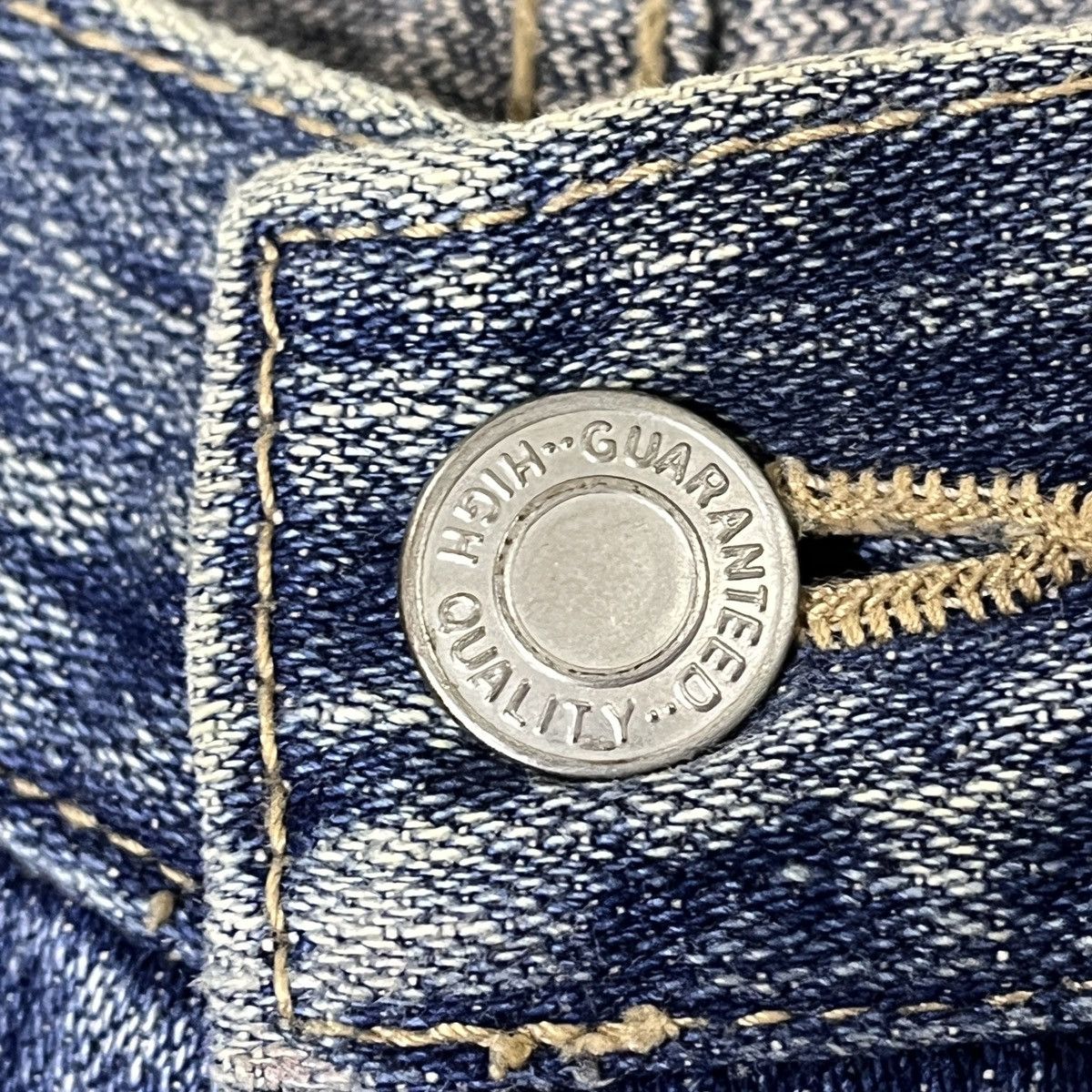 Ripped Three Stones Throw Denim Jeans Avant Garde Pockets - 11