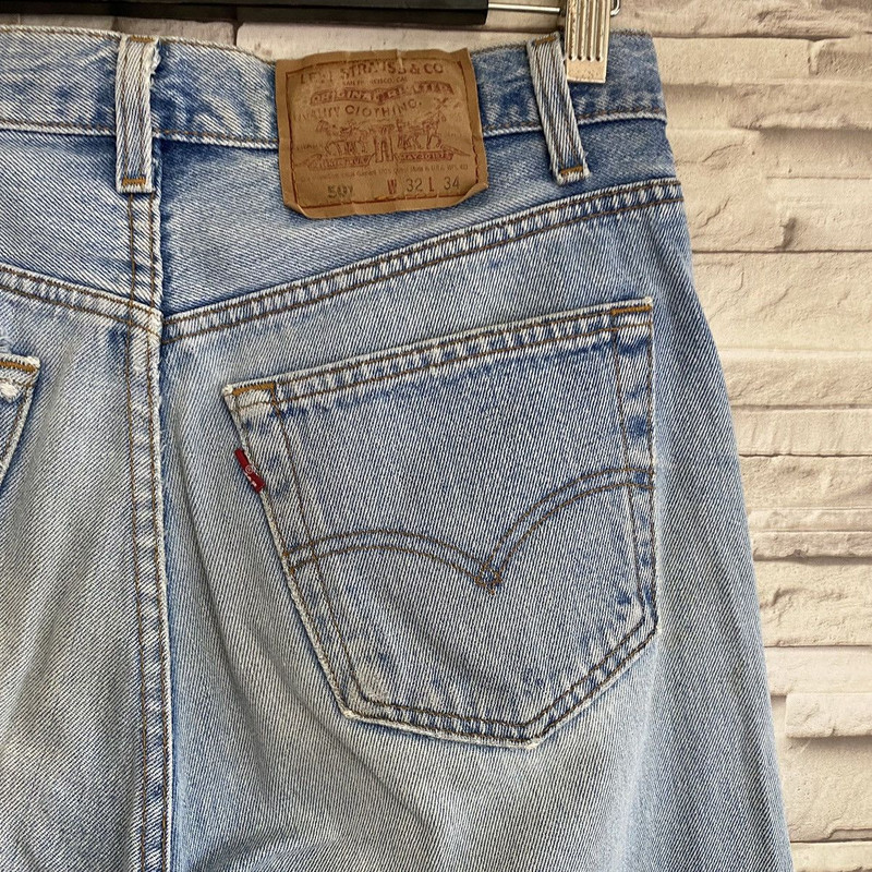 Vtg 90s Levis 501 Distressed Dirty Faded Jeans Made in USA - 1
