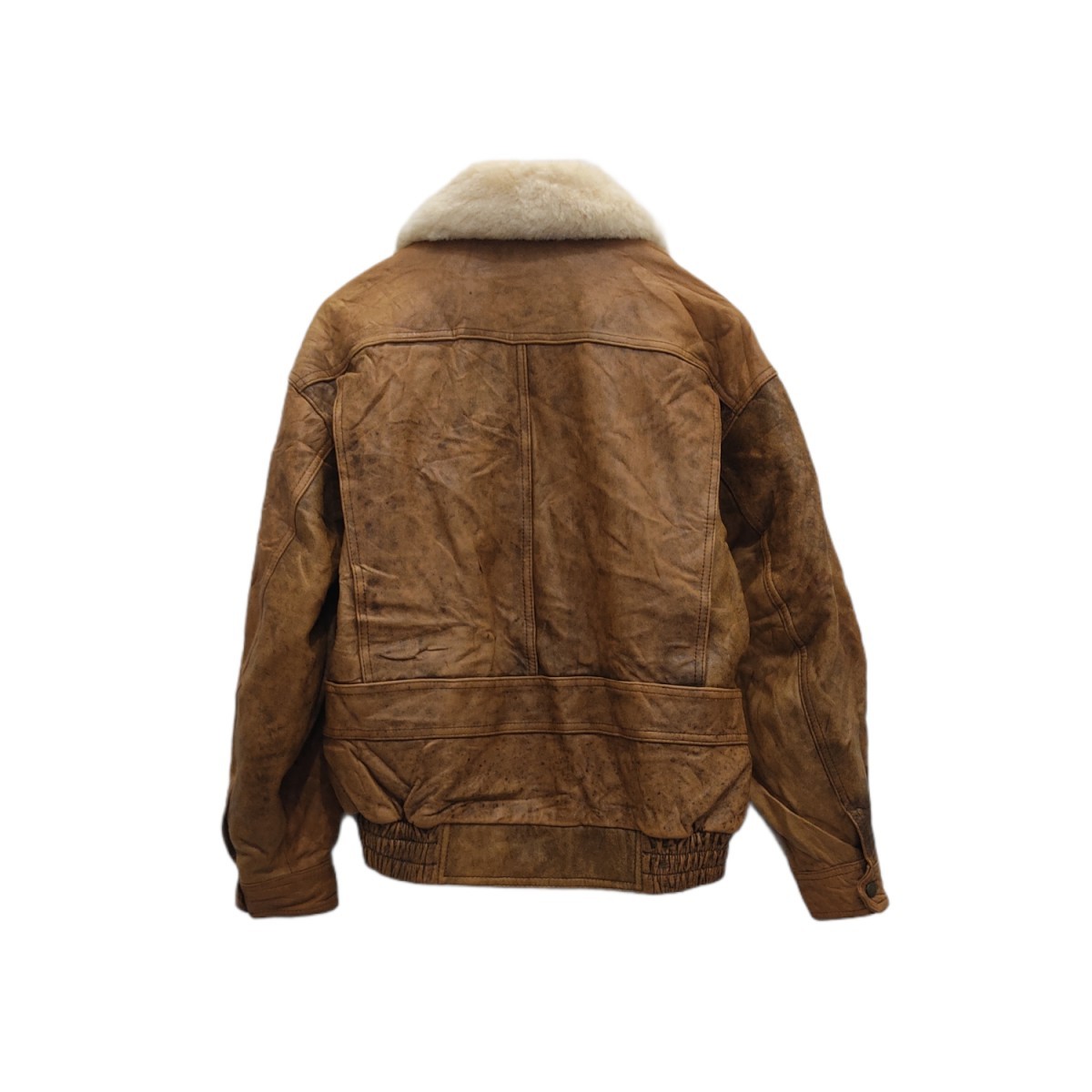 B 3 - B-3 Indian Motorcycle Sherpa Full Leather Vintage Jacket - 2