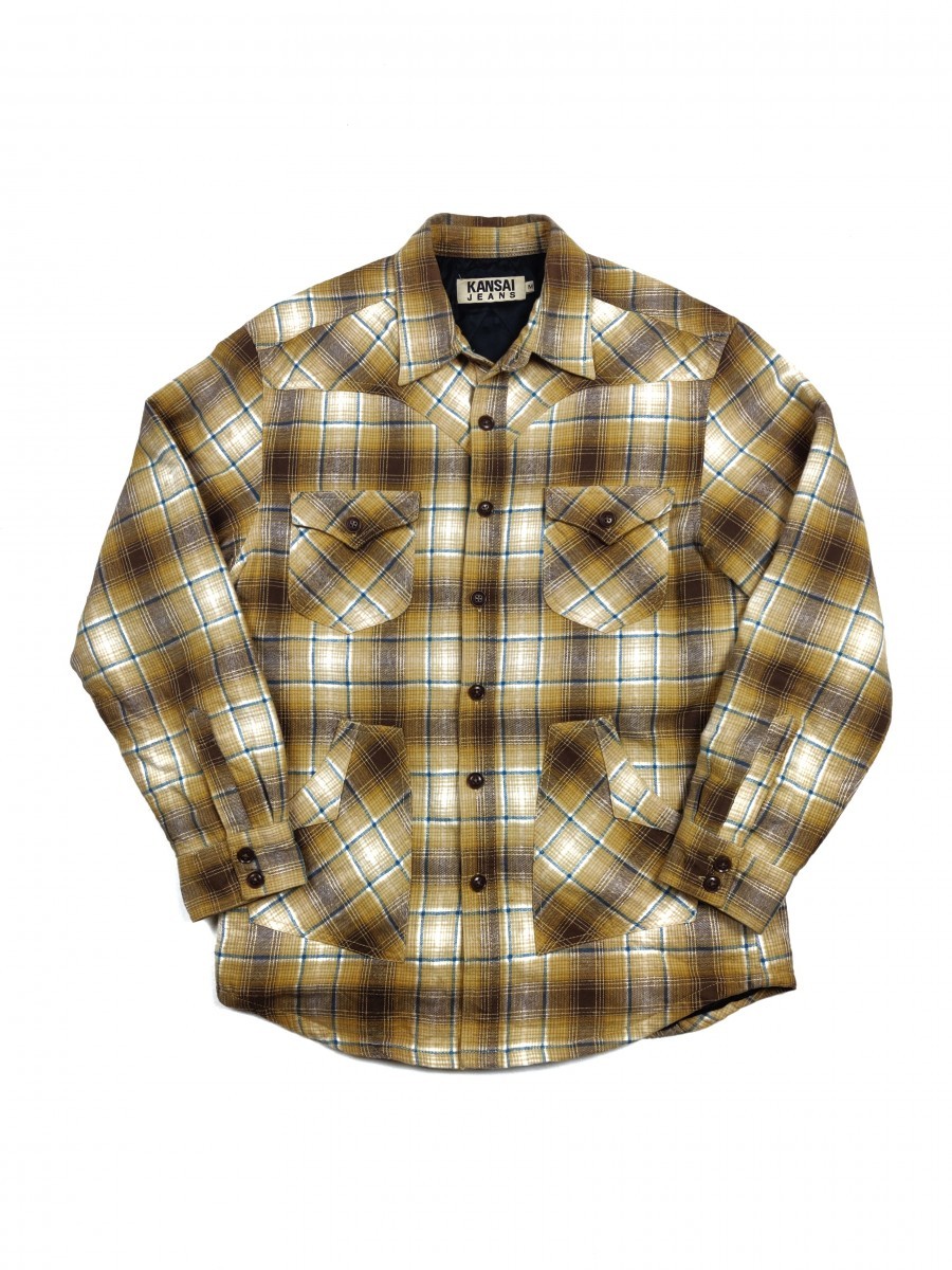Kansai Yamamoto - Kansai Jeans Checkered Western Light Jacket Outerwear - 1