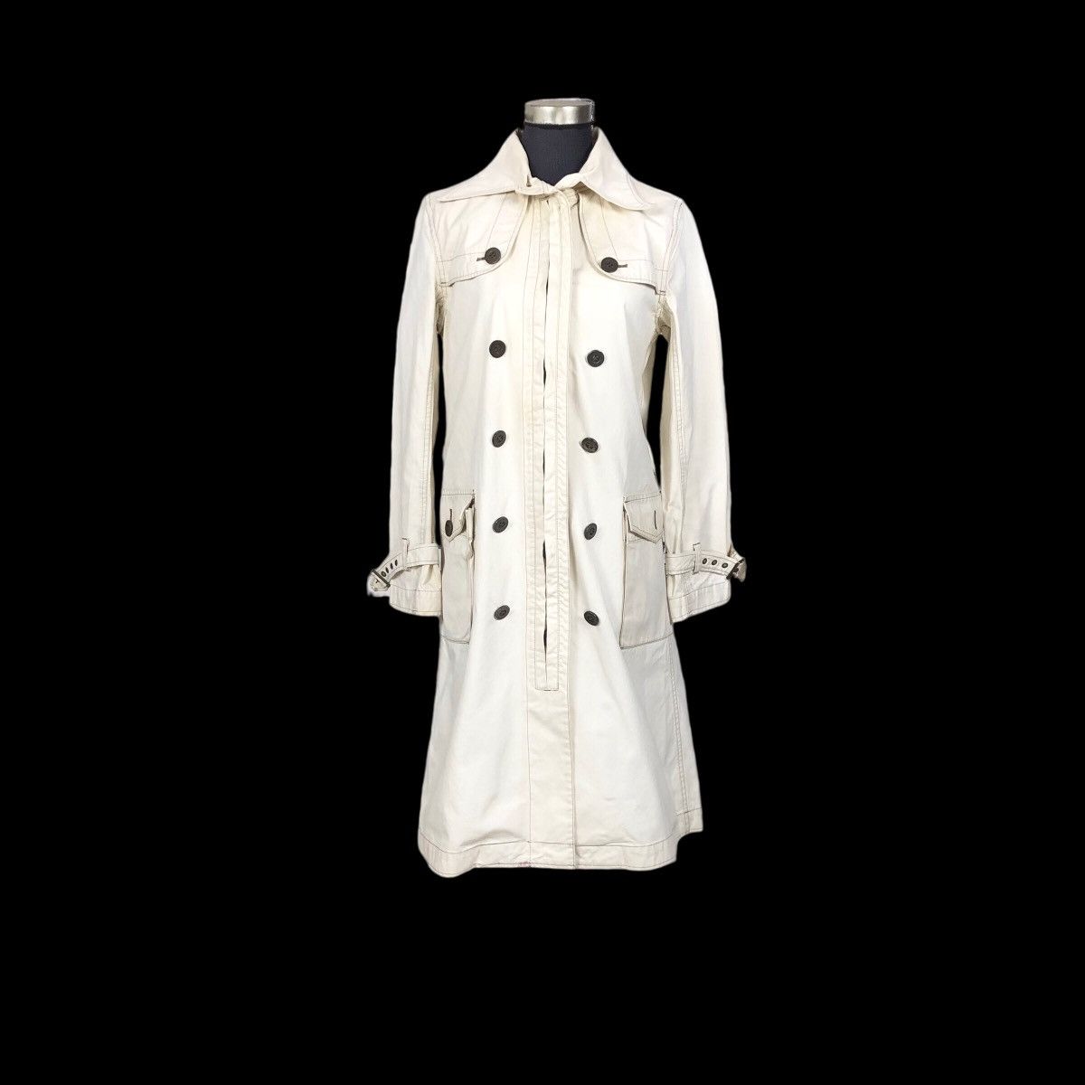 Vintage Hysteric Glamour Cotton Canvas Trench Coat - 5