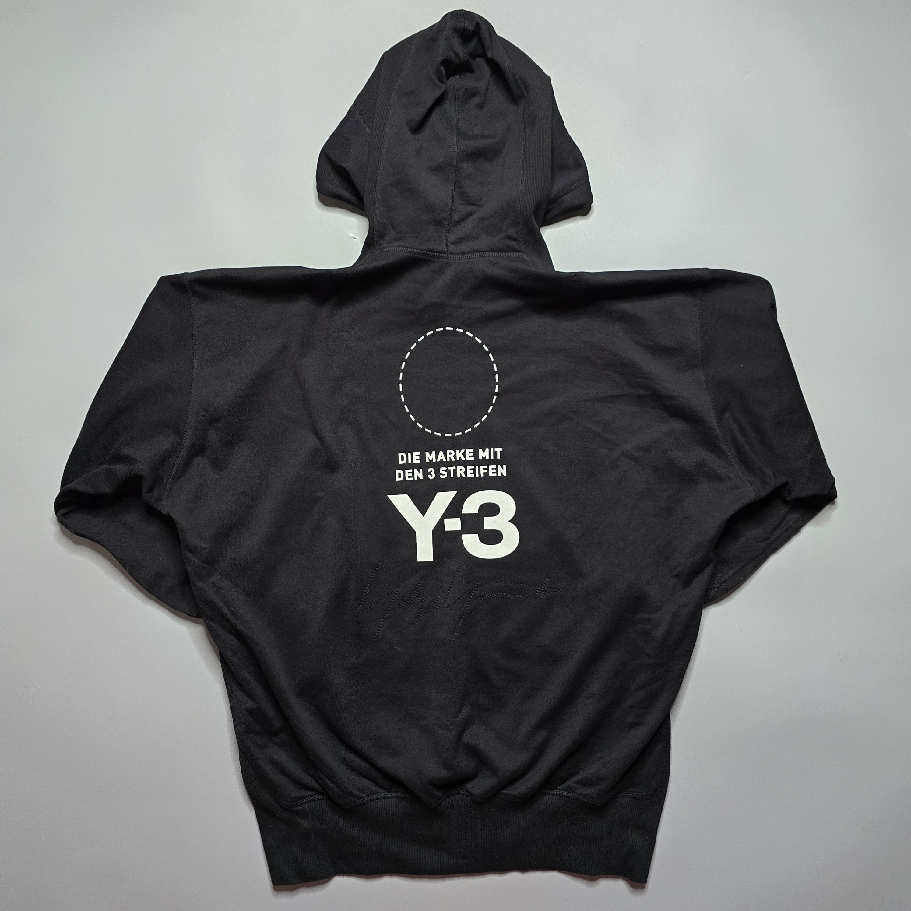 Y-3 Yohji Yamamoto x Adidas- Stacked Logo Hoodie - 3