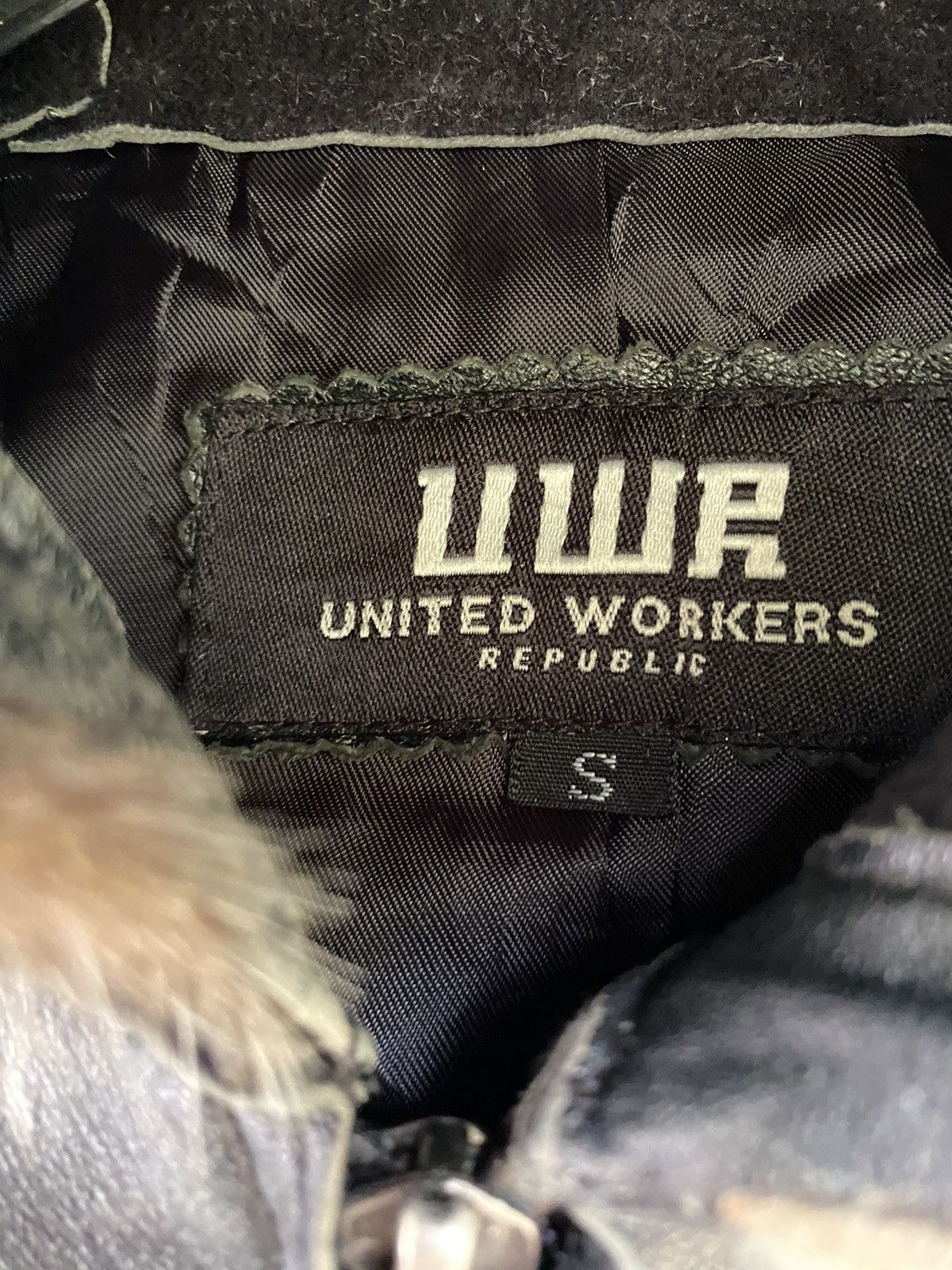 Genuine Leather - United Worker Republic (UWR) Fur Lining Leather Hoodie JKT - 11