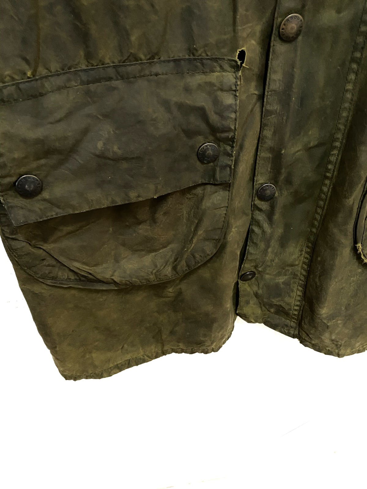 Barbour Gamefair Waxed Jacket Made in England - 6