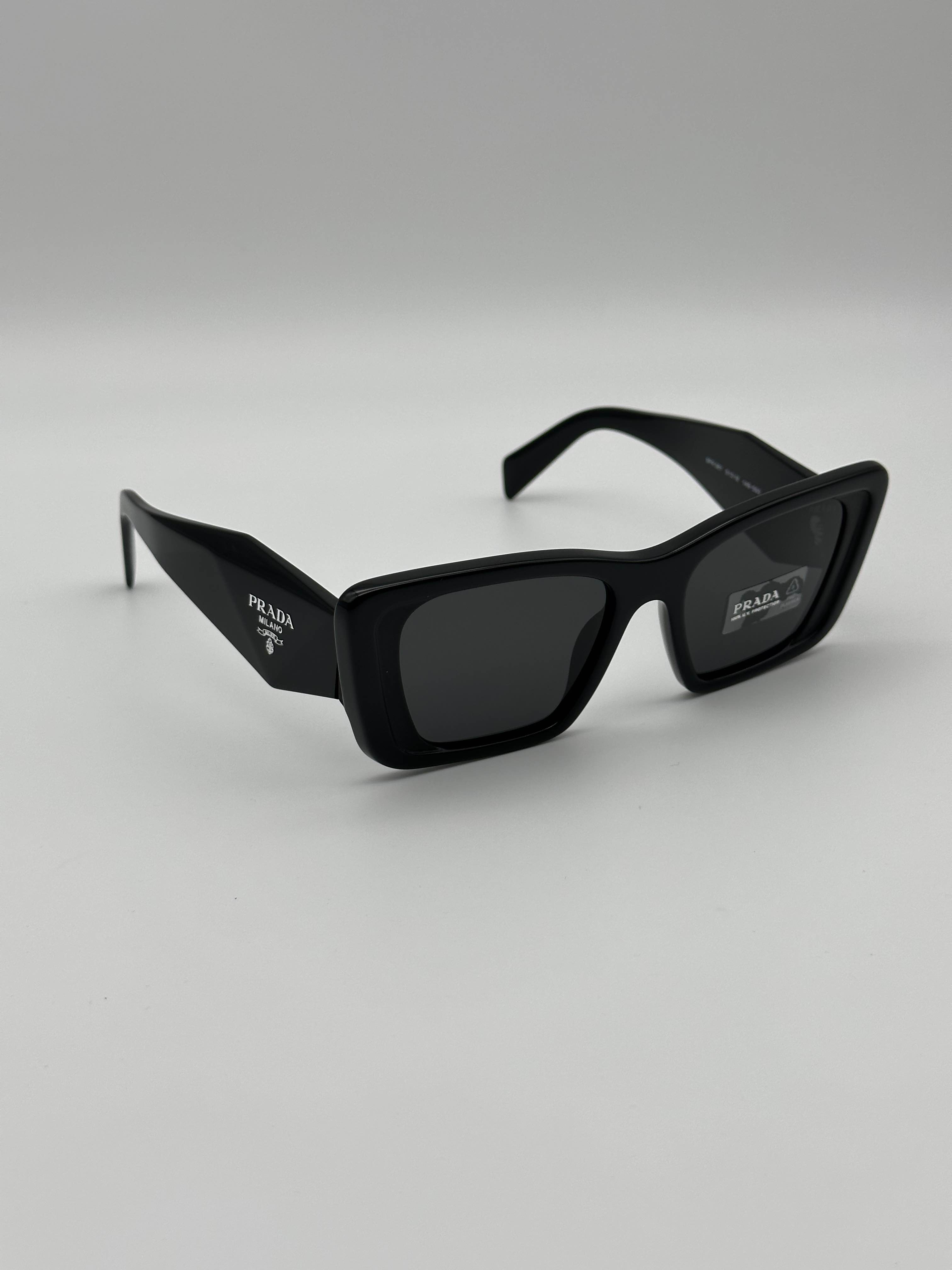 BRAND NEW PRADA PR08YS 1AB5S0 Black Dark Grey Unisex Sunglasses - 3