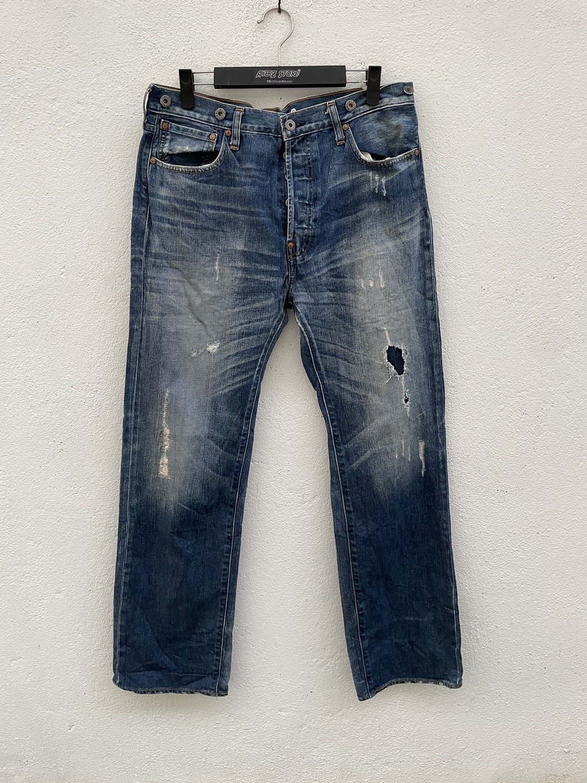 Vintage - Levi’s 201 Rips Repair Jeans - 1