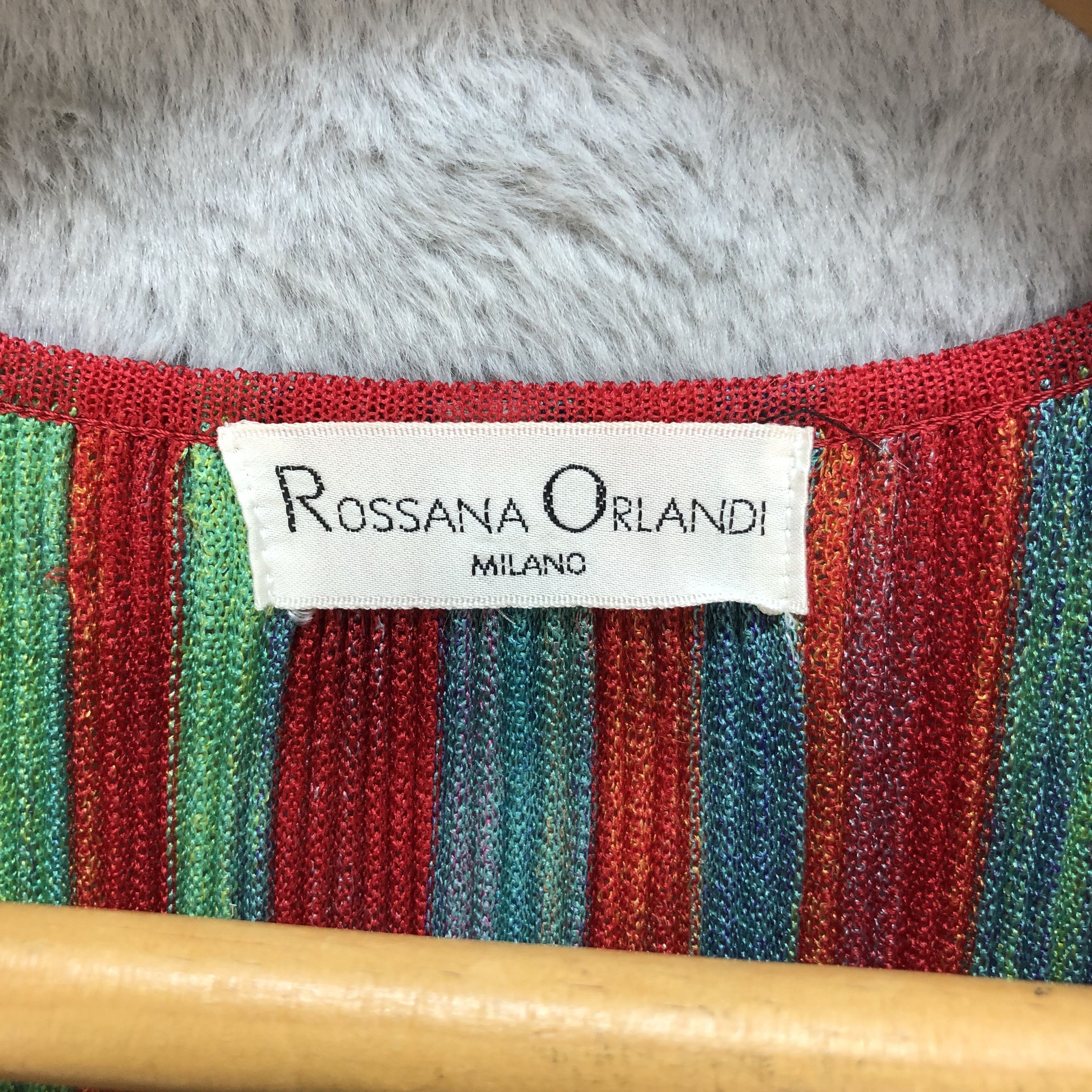 Designer - Vintage Rossana Orlandi Multicolor Pleated Dress #6437-67 - 6
