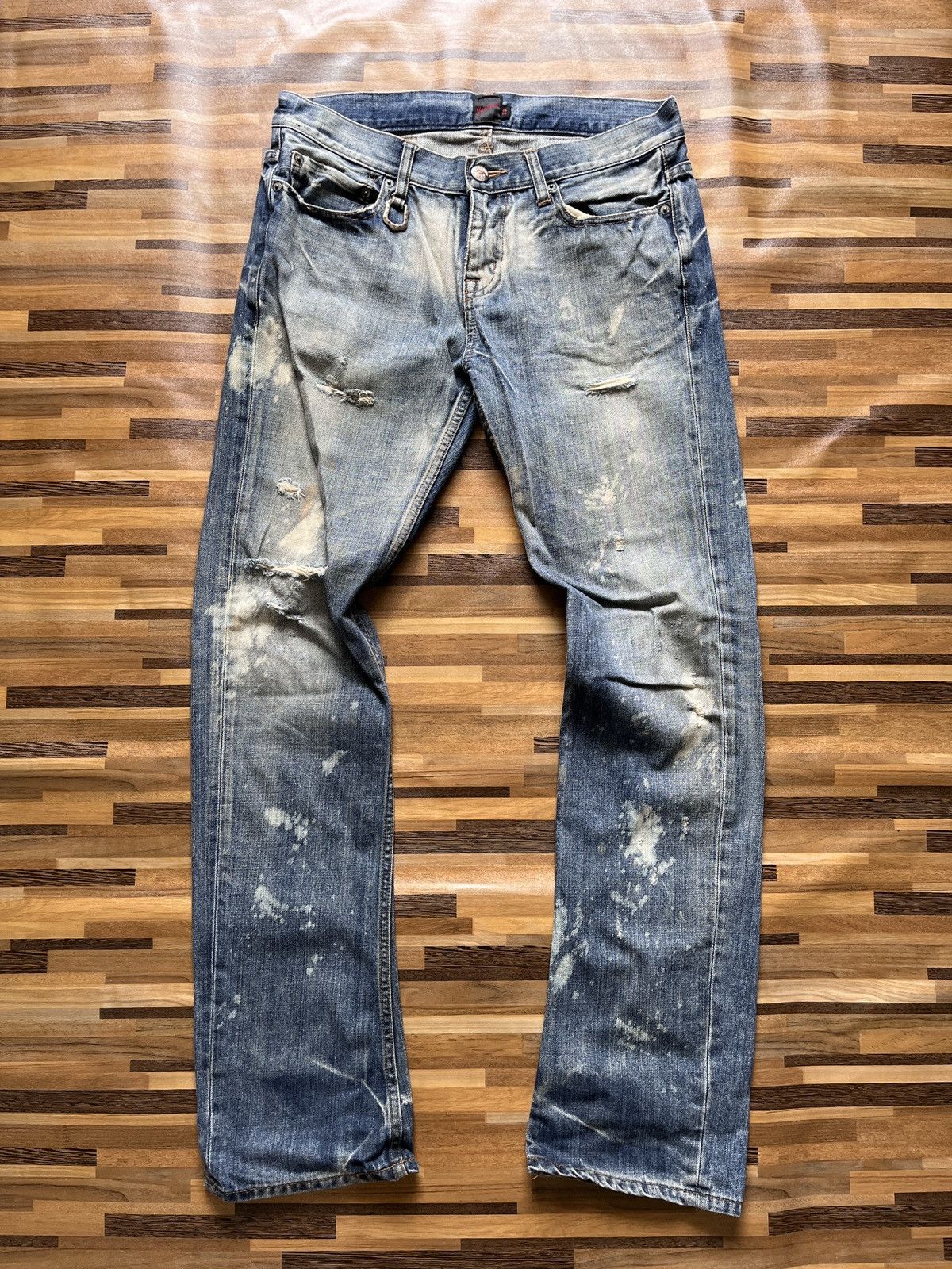 Ripped Style Jack Rose Distressed Denim Vintage - 17