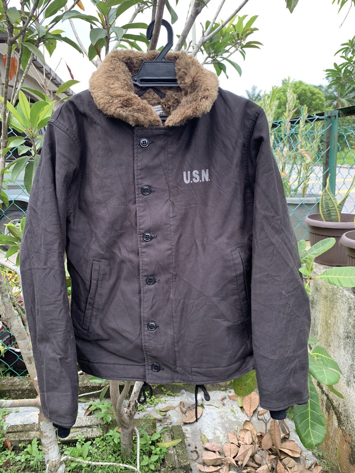 Made In Usa - 💥💥Hit me with your offer💥Vintage Usn Deck Winter Cold Jacket - 2