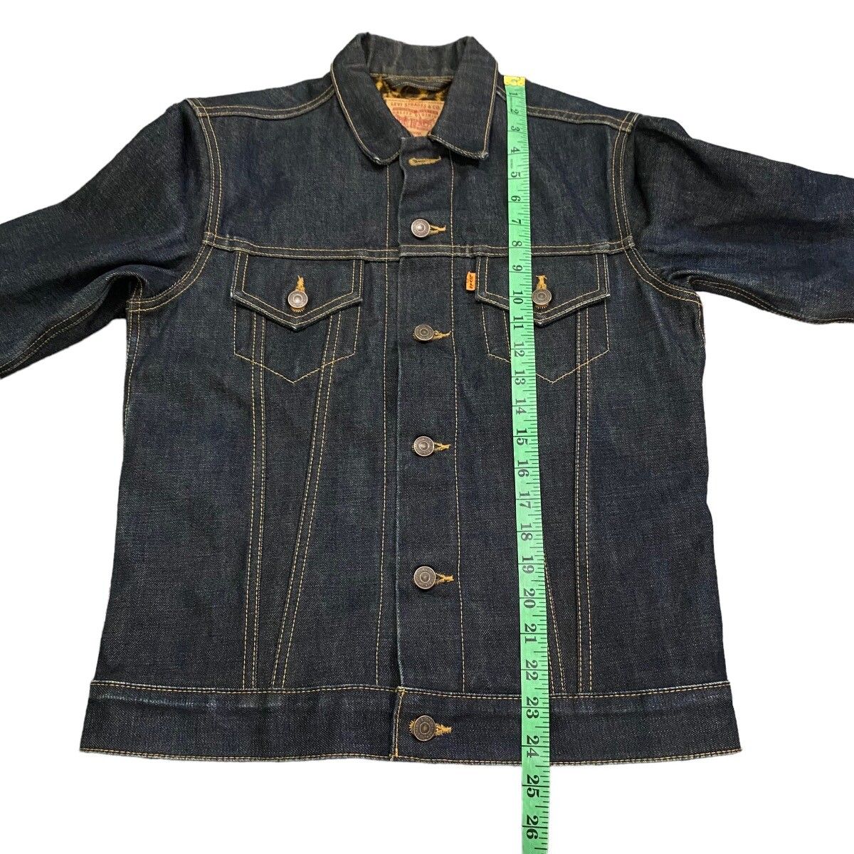 Supreme x Levi's RAW Leopard Denim Jacket S Size - 19