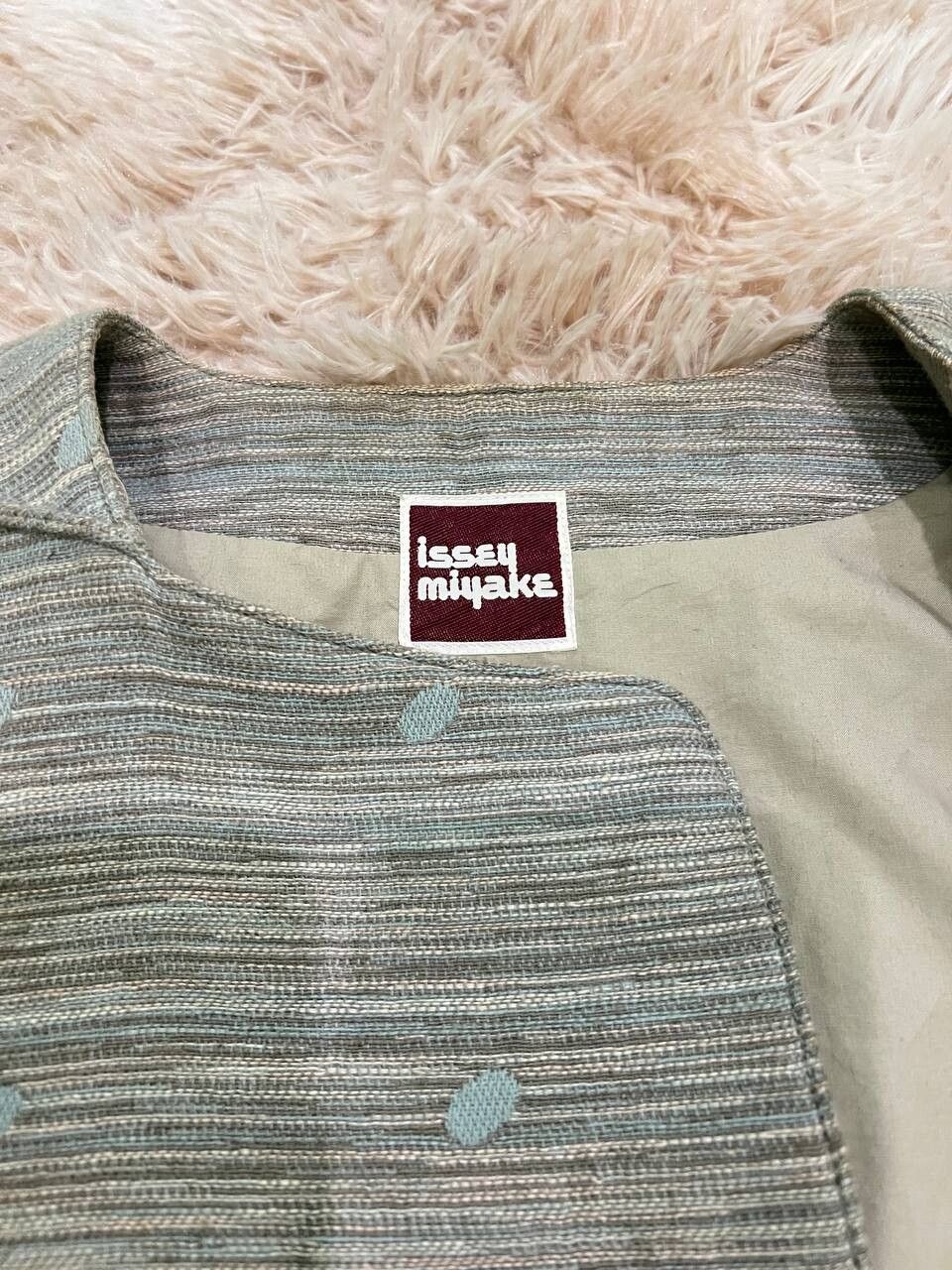 Vintage - 80's Issey Miyake Jacquard Cropped Coat - 2