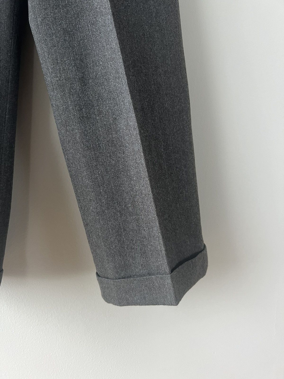 Y’s Pinstripe Wool Trousers - 4