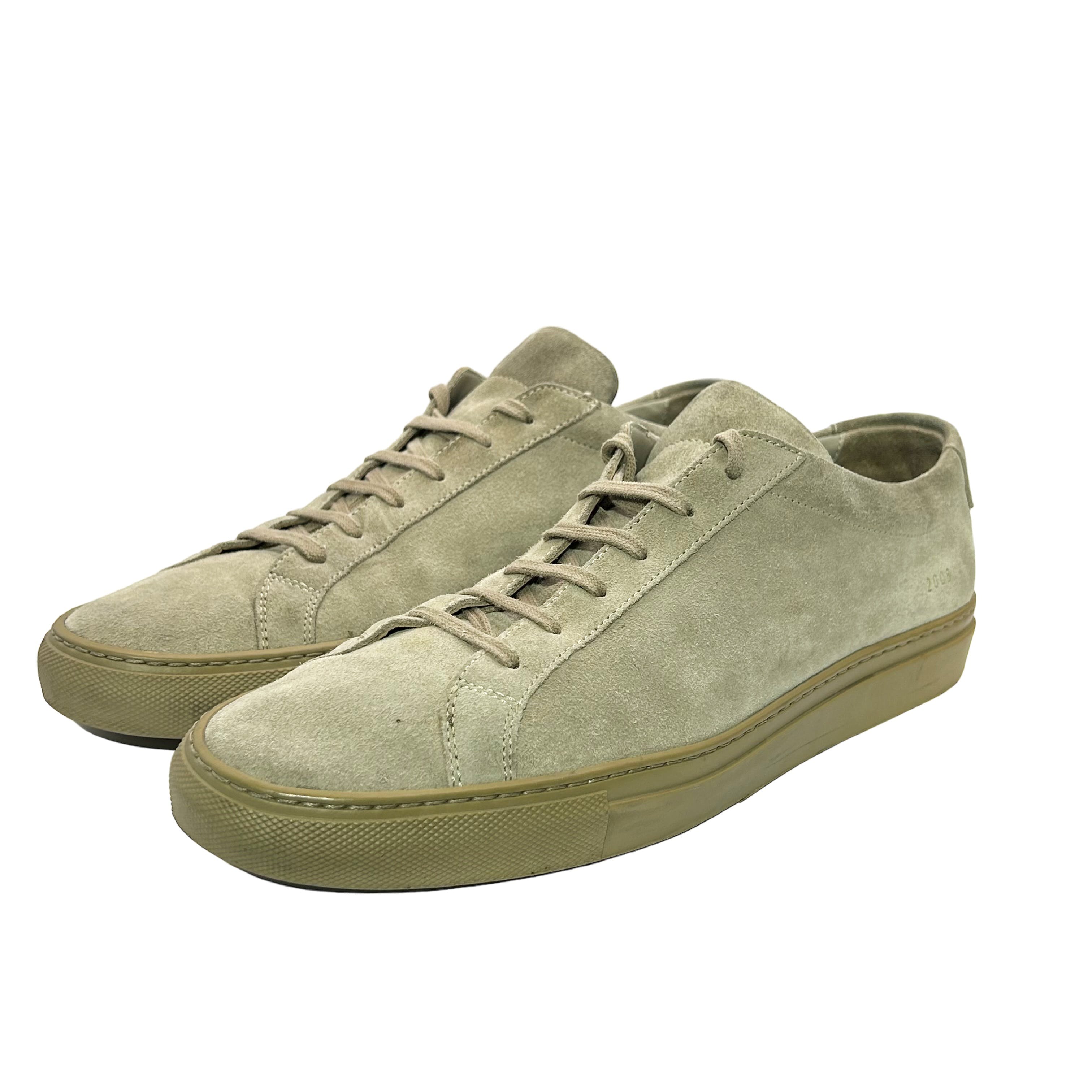 Taupe Suede Achilles Low Sneakers - 3