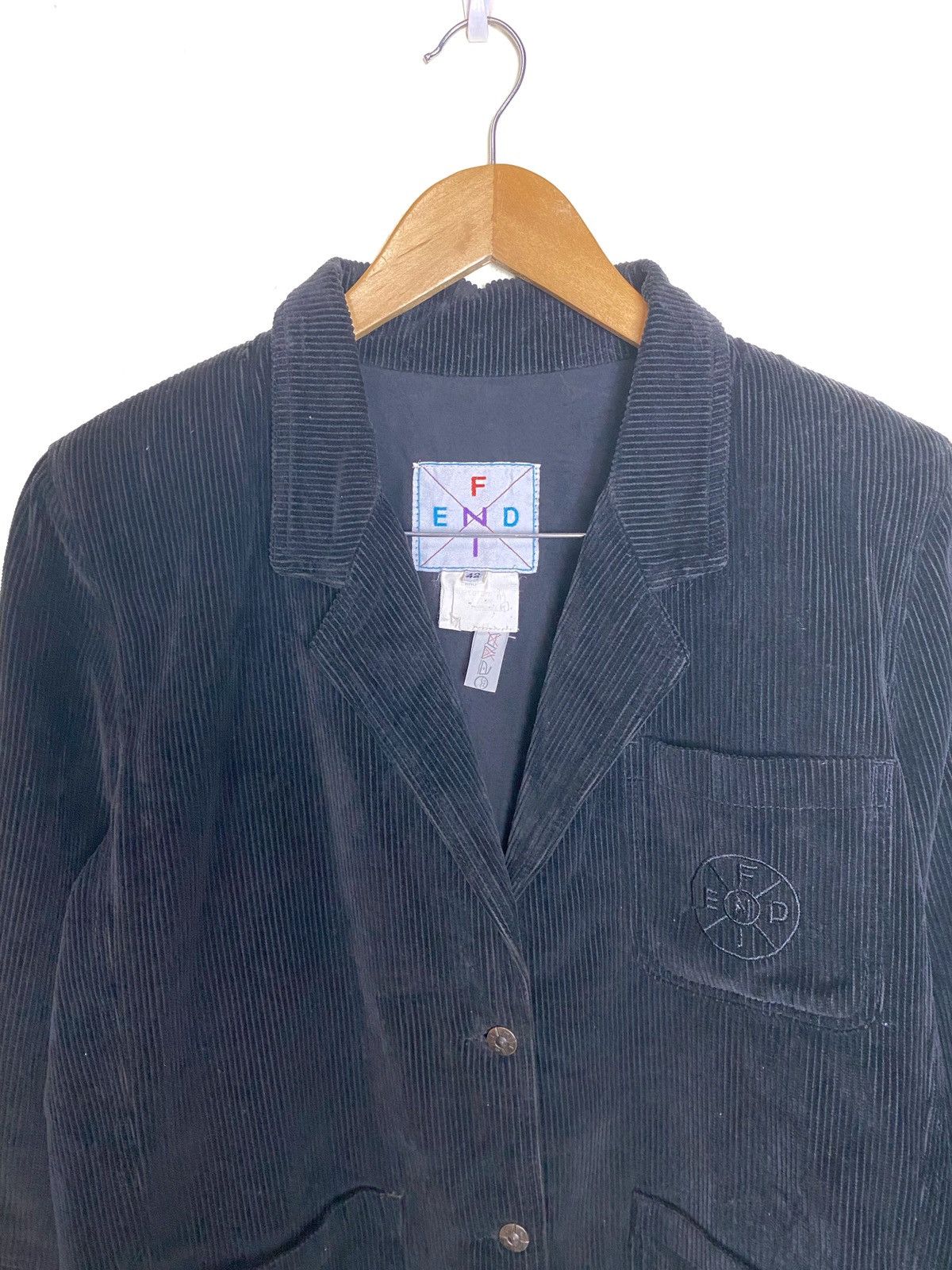 Vintage FENDI Corduroy Jacket Blazer - 2