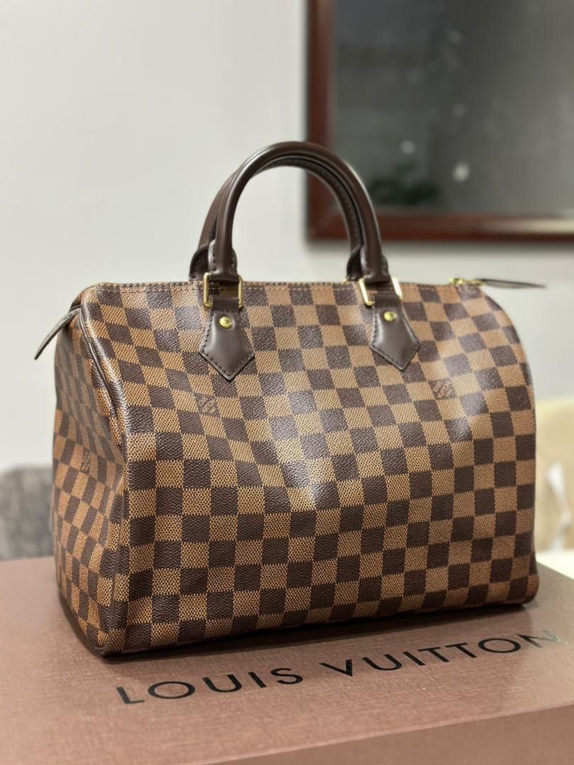 Authentic Louis Vuitton Damier Ebene Speedy 35 - 21