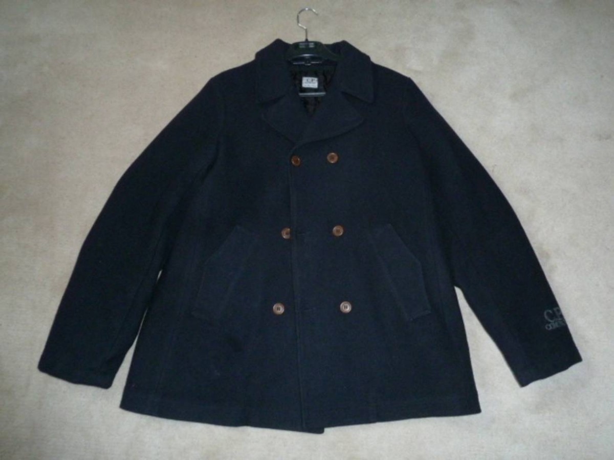 Navy Wool Peacoat Small-Medium - 1