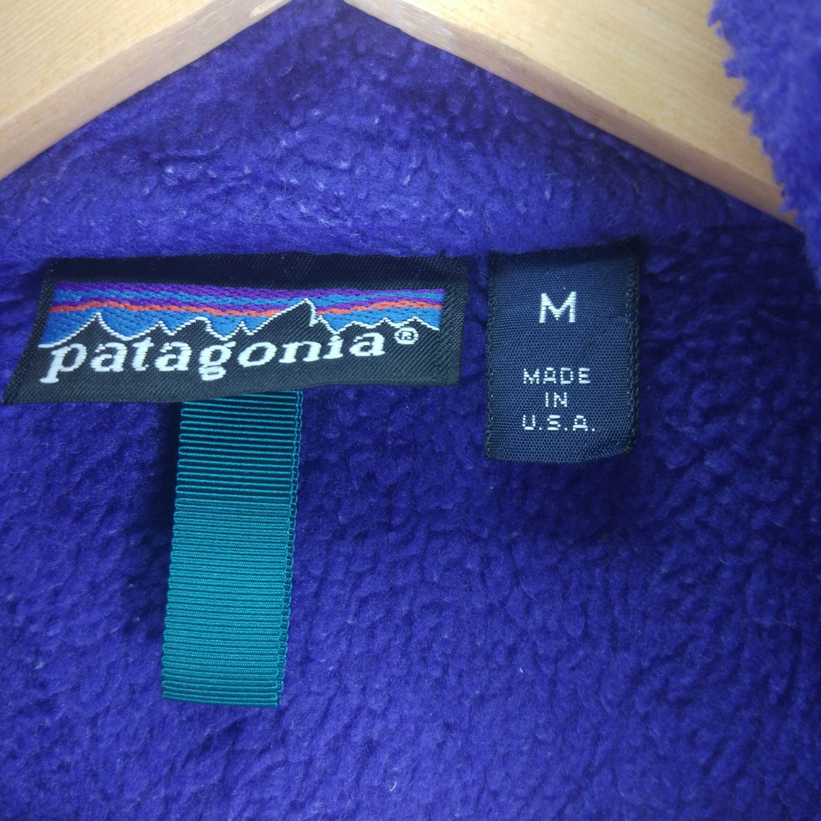 Patagonia Zip Up Fleece Jacket Made in USA - 5