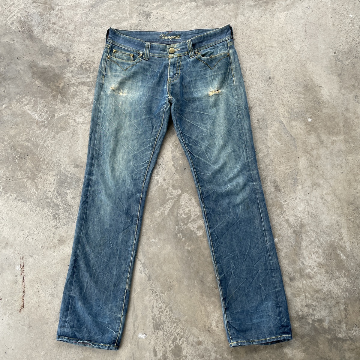 Vintage - Vintage Vanquish Jeans 34x33 Vanquish Denim Pants - 1