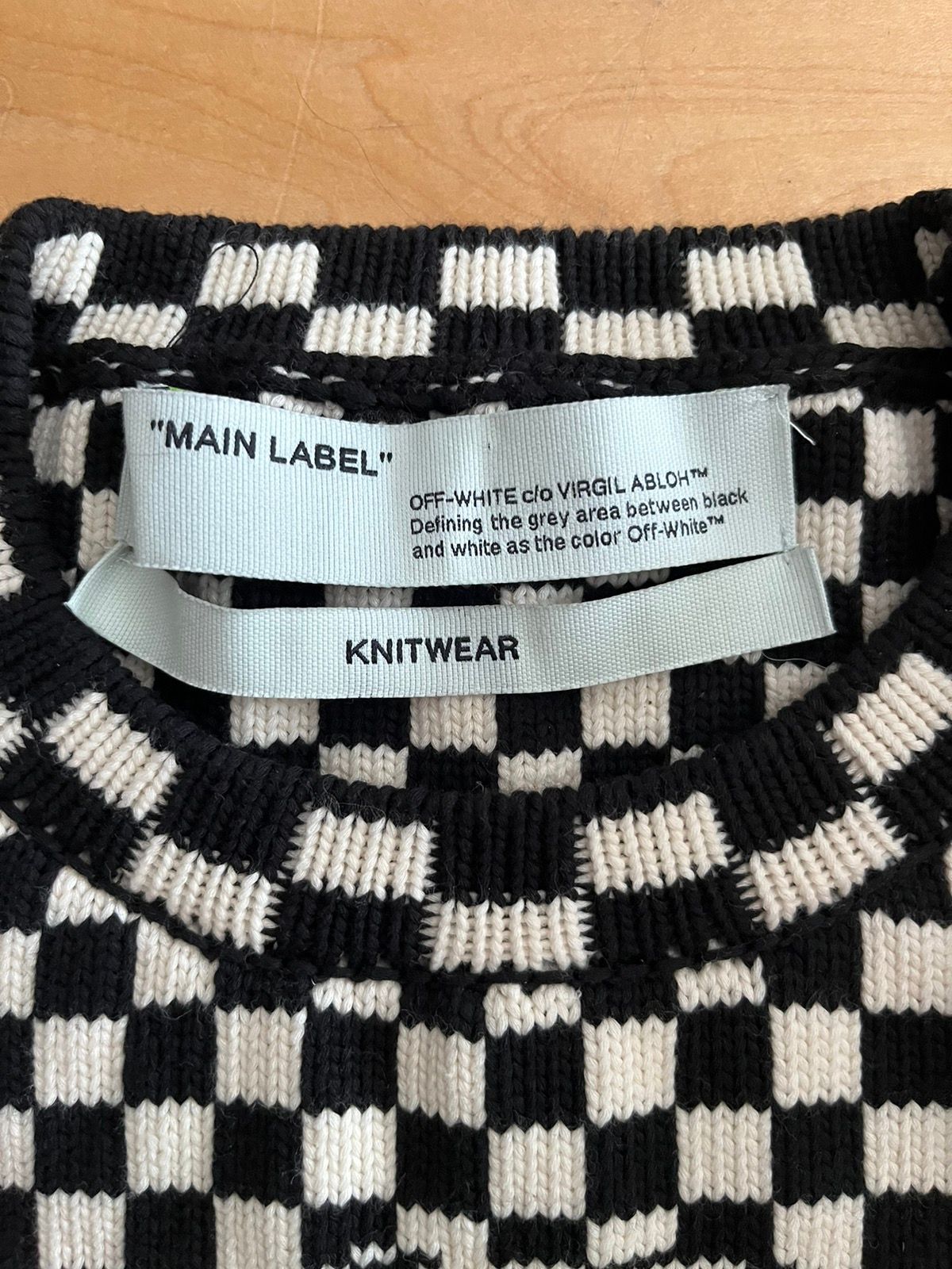 NWT - Off-White Checkered sweater - 5