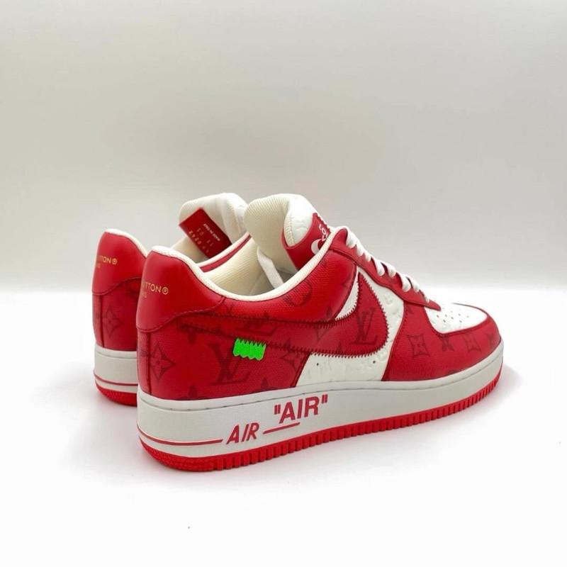Nike x LOUIS VUITTON Air Force 1 Low Red - 1