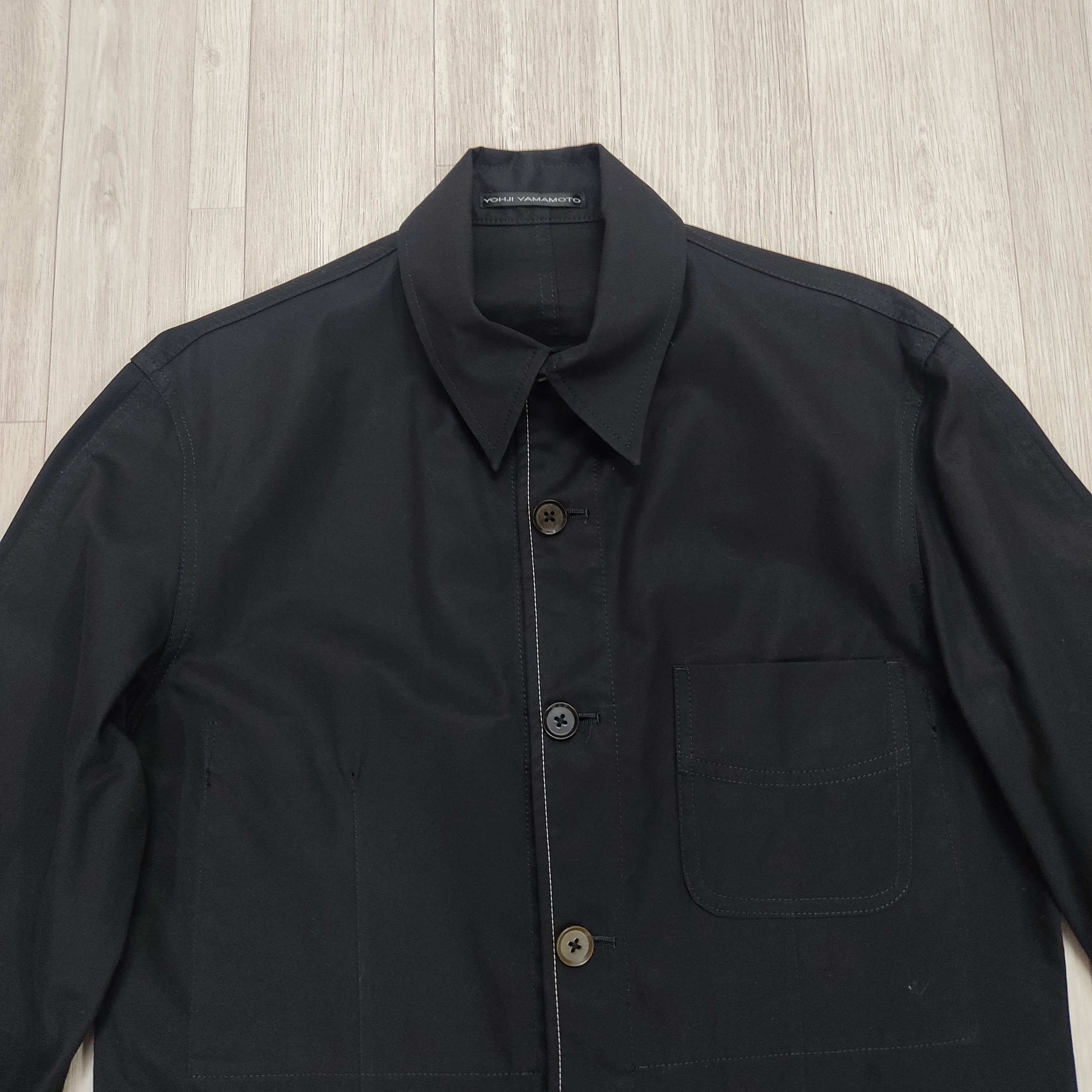 Y's By YOHJI YAMAMOTO Minimalist Gentleman Chore Jacket - 6