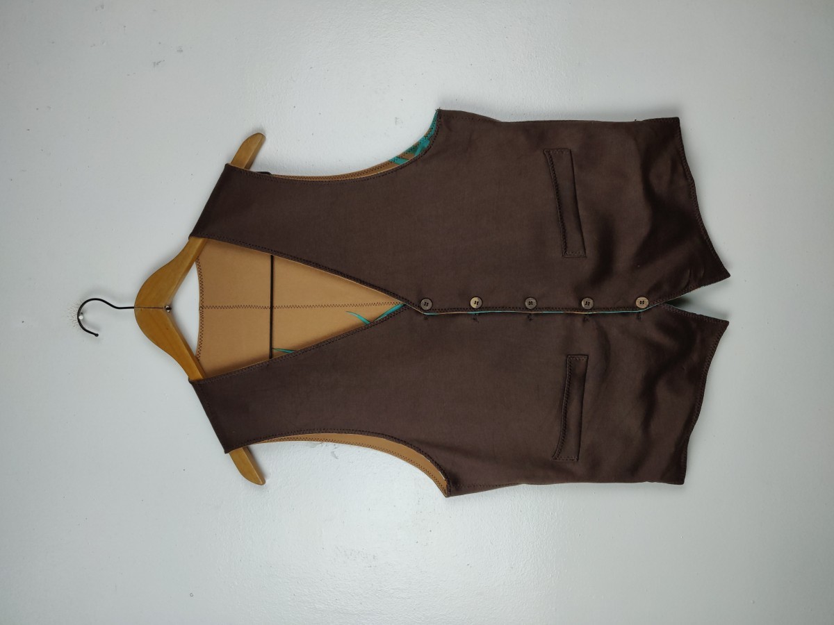 Art - Reversible Nature/Tiger Vest Jacket Outerwear - 11