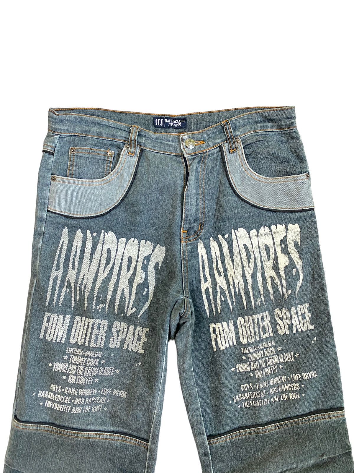 Vintage Haphazard Jeans Aampires Fom Outer Space DENIM - 3