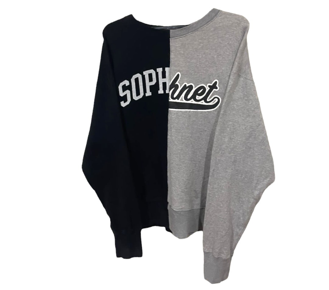 Vintage SOPHNET Split Dual Colour Spellout Sweatshirt - 5