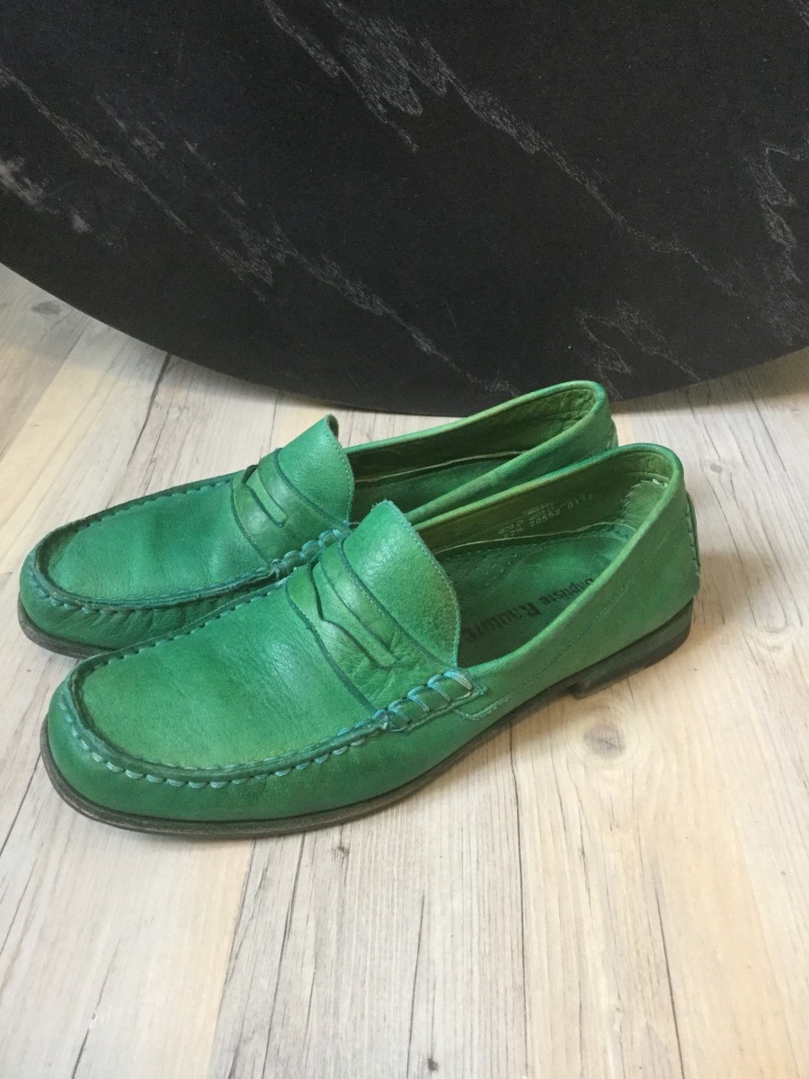 Jean Baptiste Rautureau - Amazing green loafers. Chic look like saint laurent shoes - 2