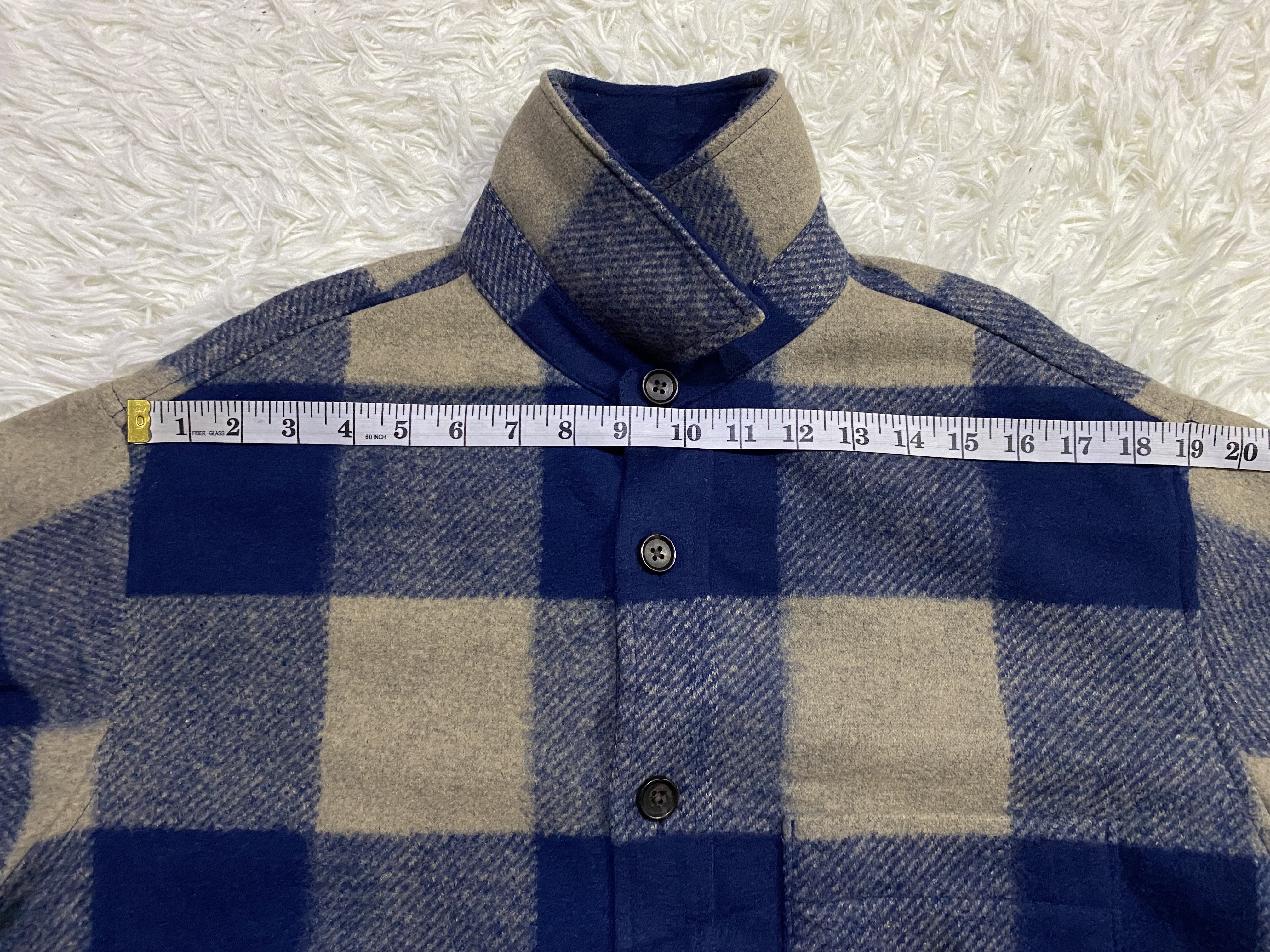 Flannel - Uniqlo Polyester Rayon Button Up Checked Flannel - 14