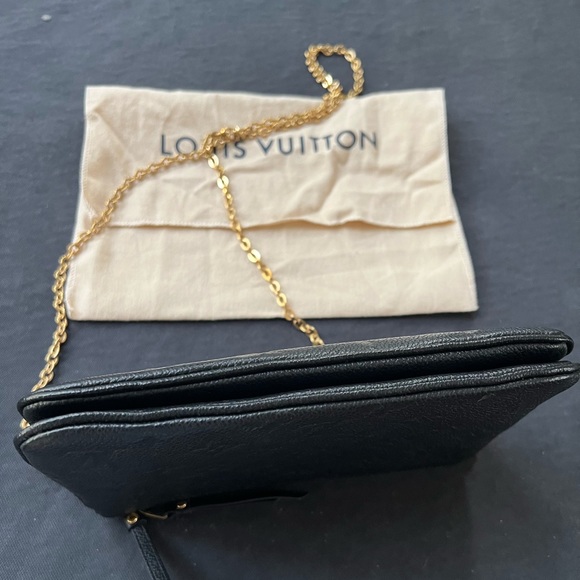 LOUIS VUITTON Empreinte Double Zip Pochette Black Bag - 6