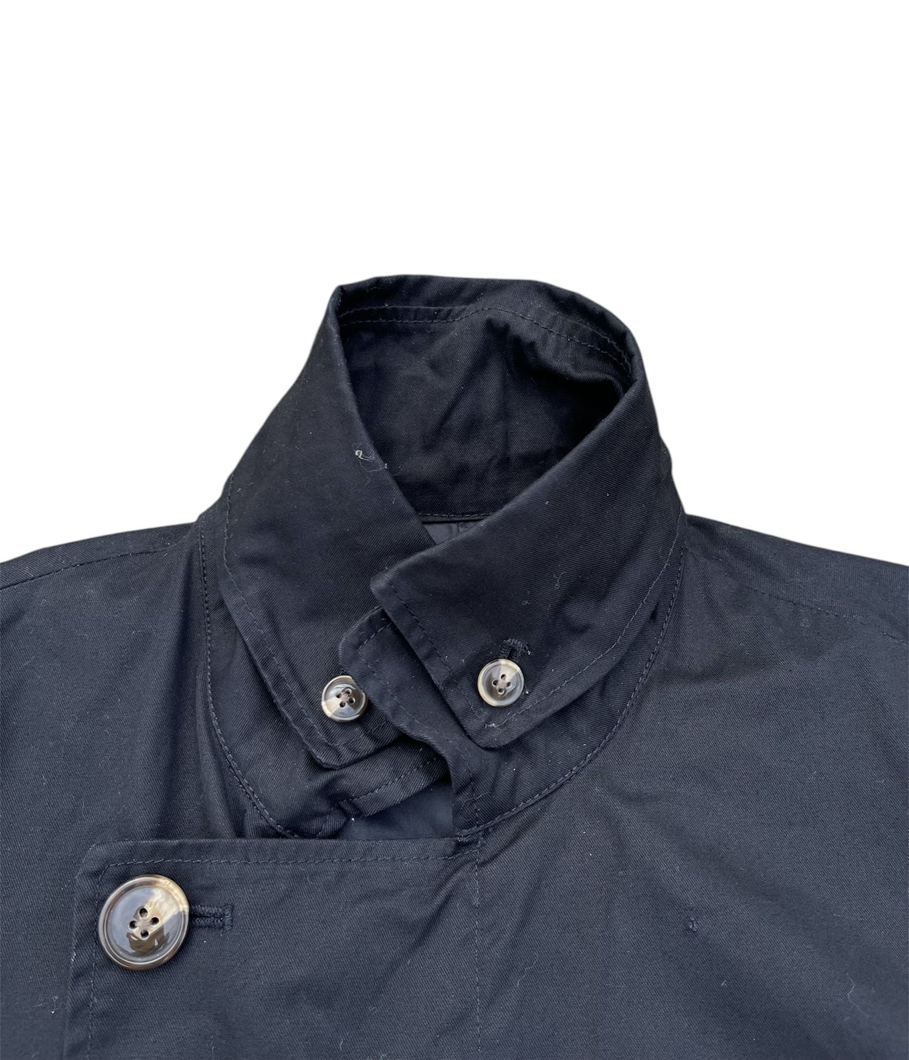 Tete homme by issey miyake double breasted peacoat jacket - 8