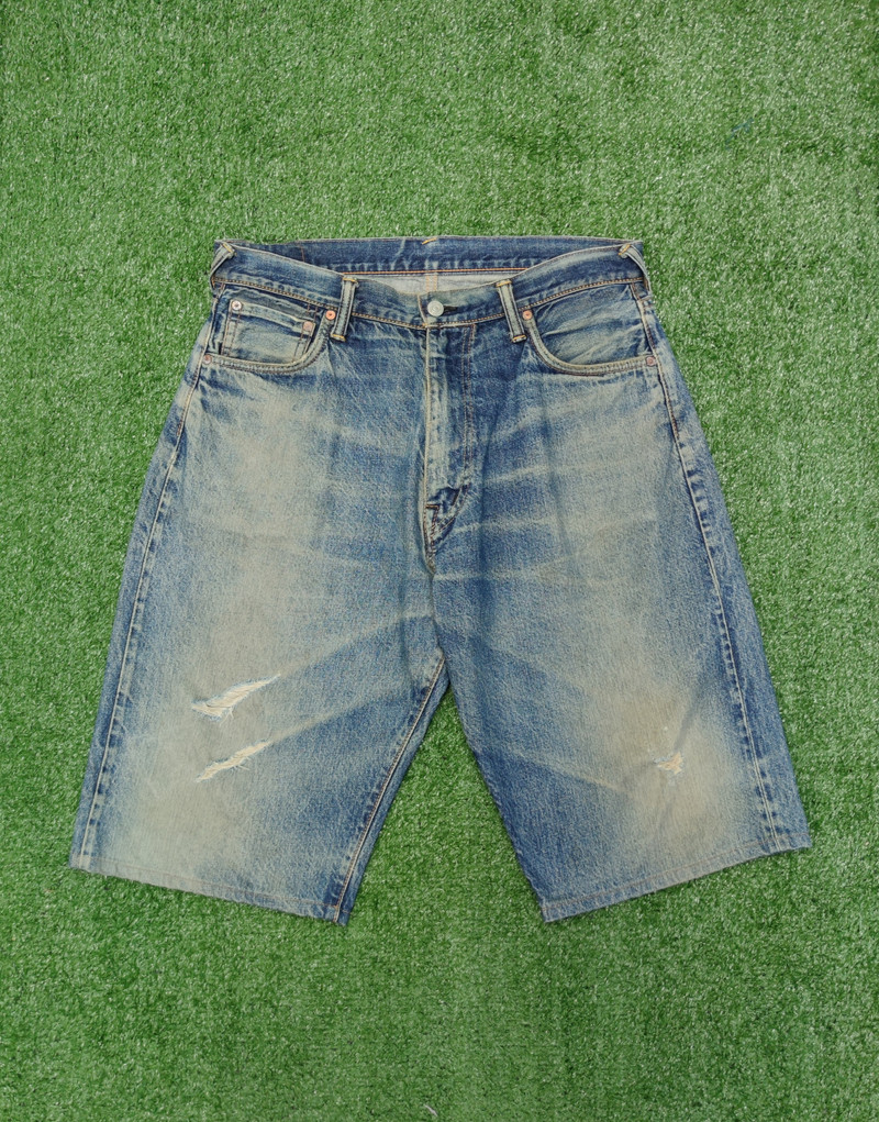 EVISU SHORT DISTRESSED DENIM(J397) - 1