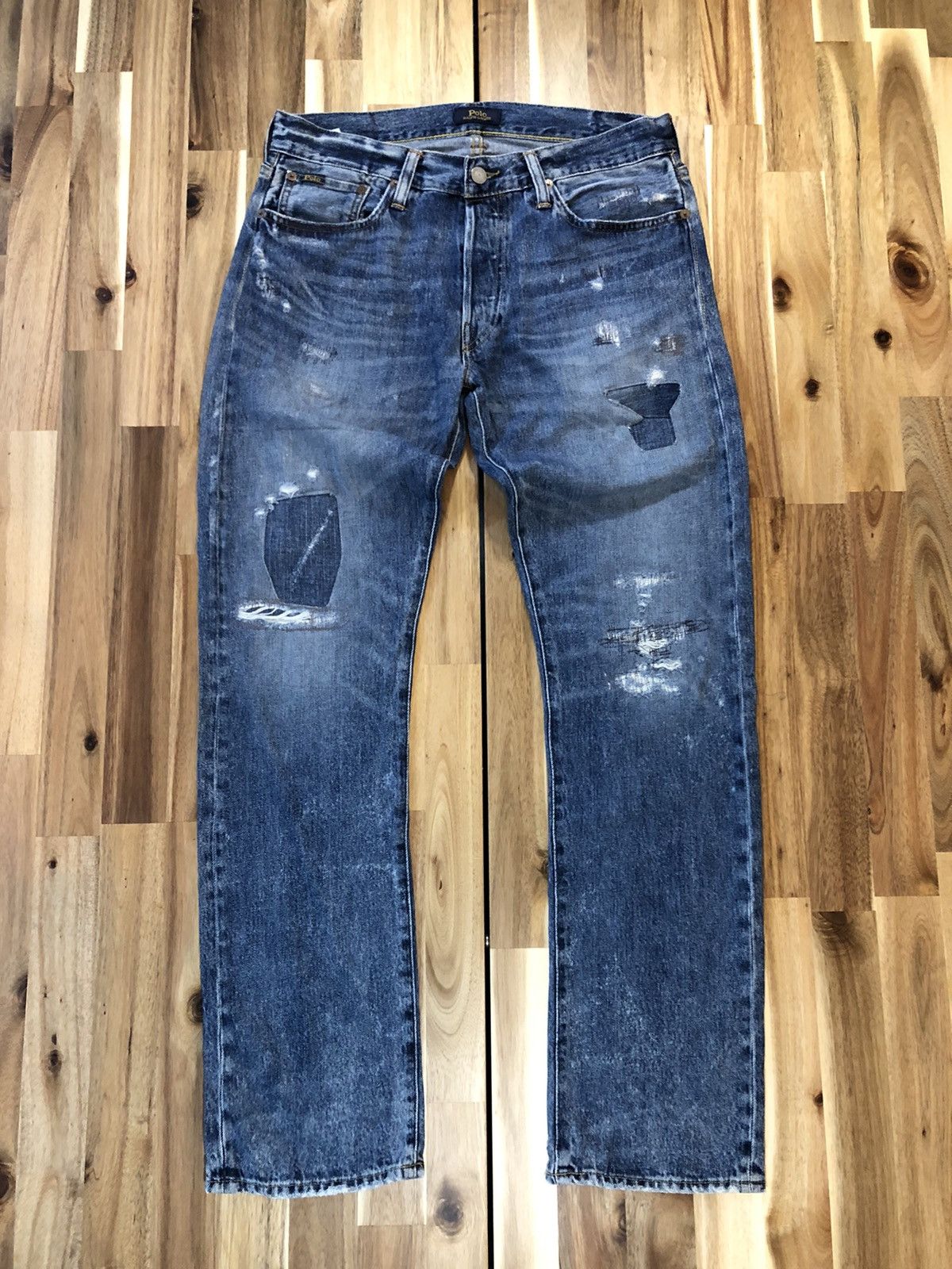 Polo Ralph Lauren Distressed Design Denim Jeans - 1