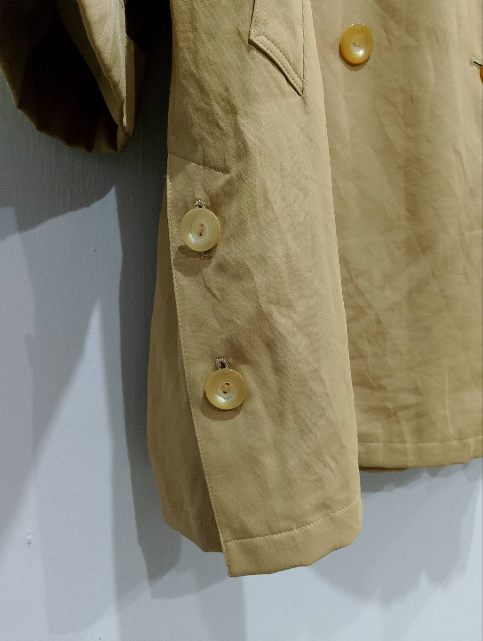 Archival Clothing - SANYO Tokyo New York Double Breasted Trench Coat - 7