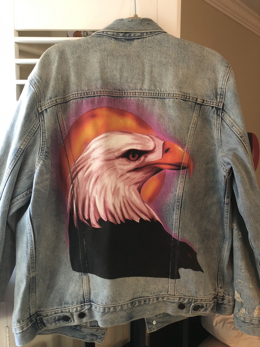 Travis Scott - travis scott hood toyota eagle levis denim jacket - 1
