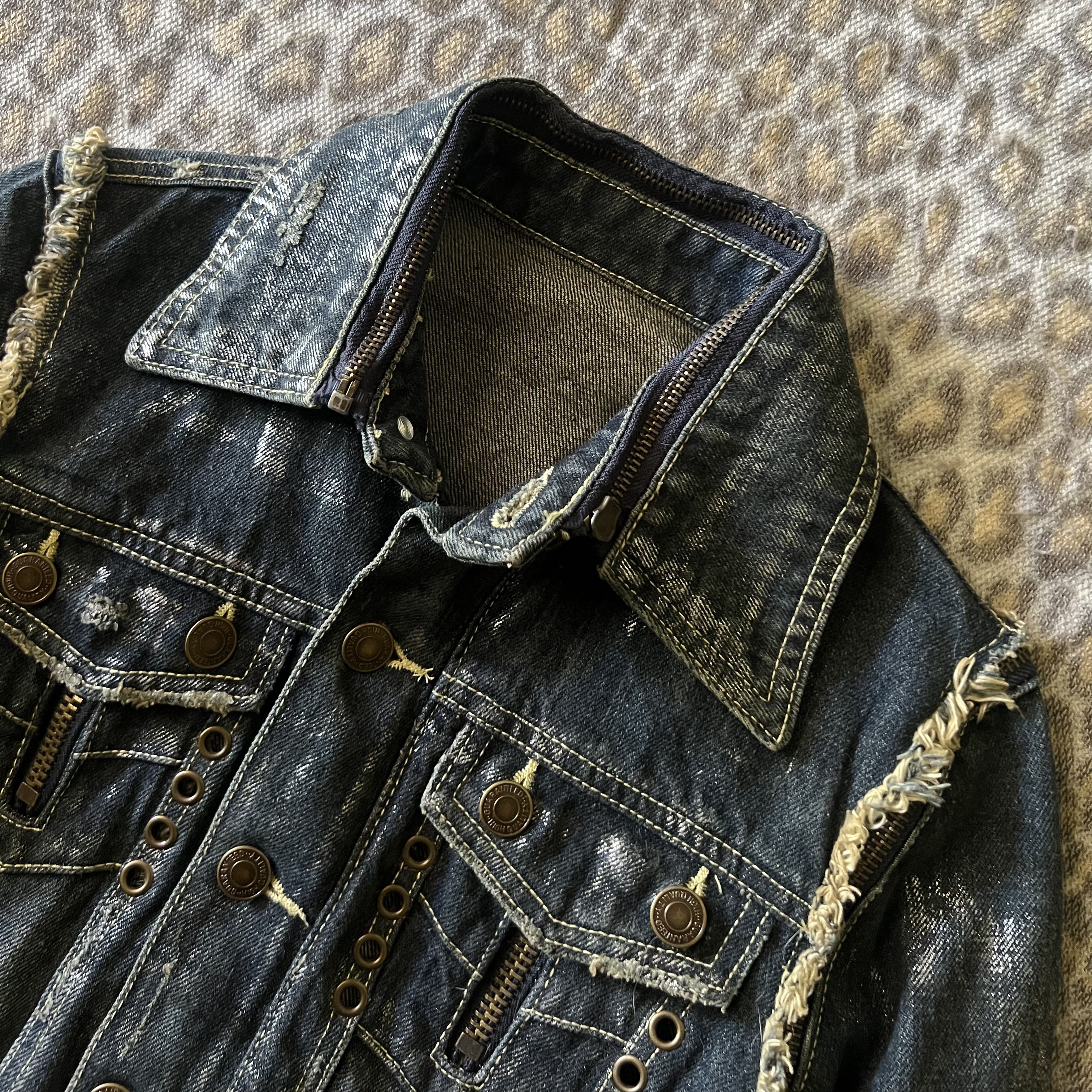 JSG Tokyo Silver Waxed Denim Jacket - 2